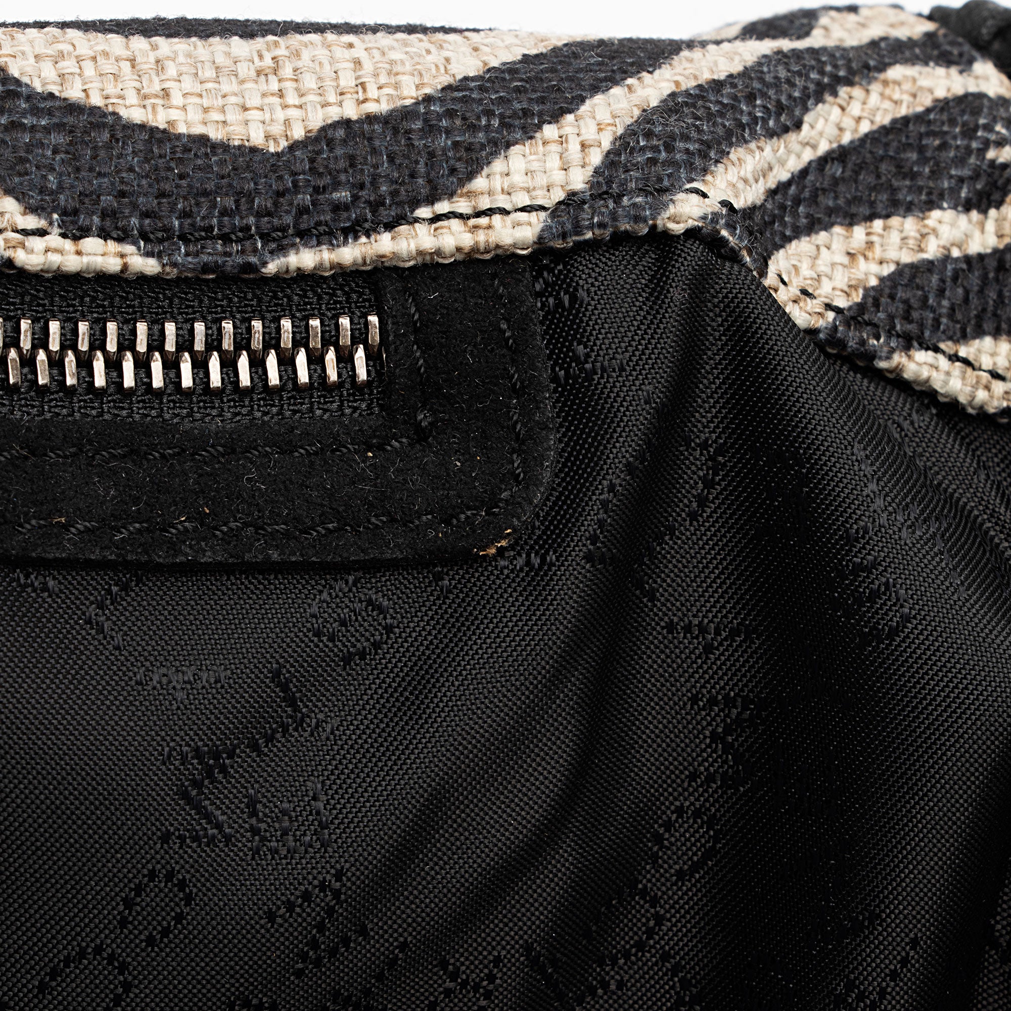 Stella McCartney Zebra Print Canvas Falabella Tote (SHF-IamA4D)