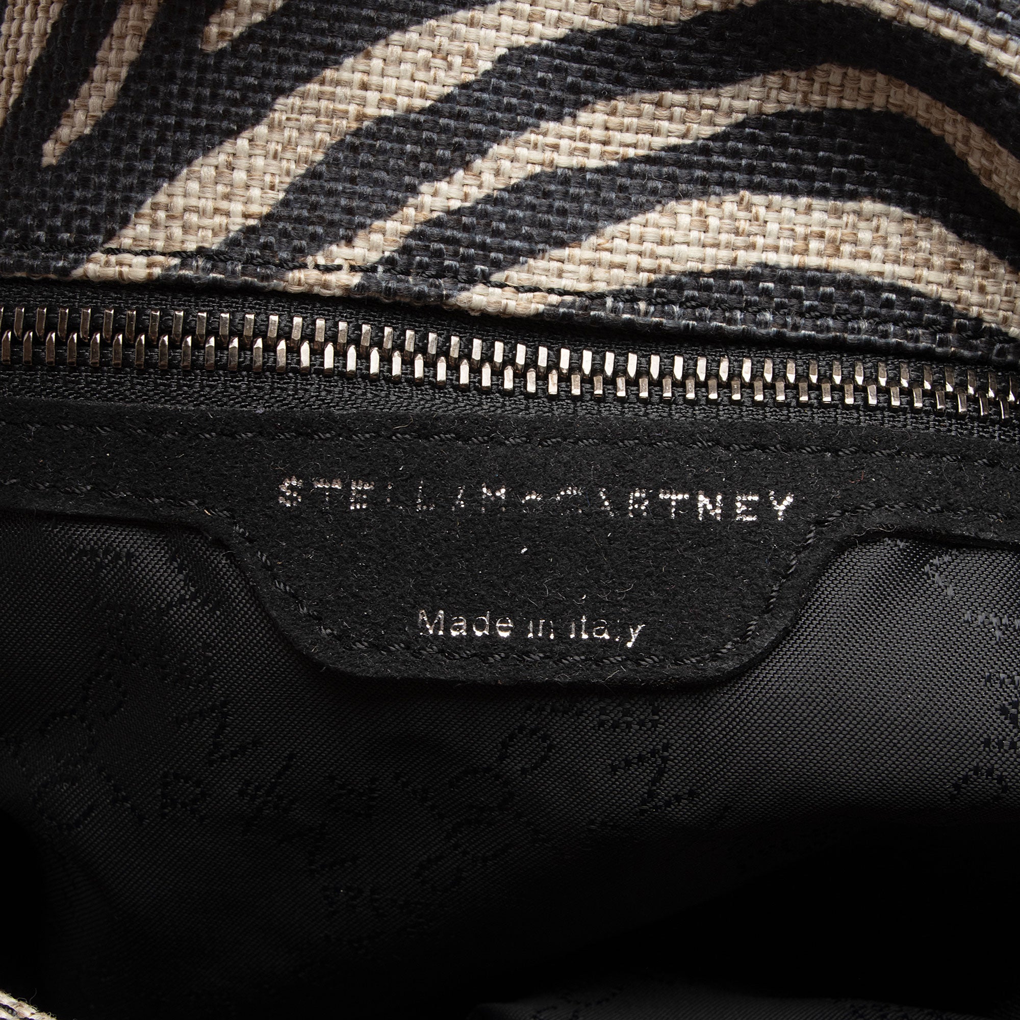 Stella McCartney Zebra Print Canvas Falabella Tote (SHF-IamA4D)