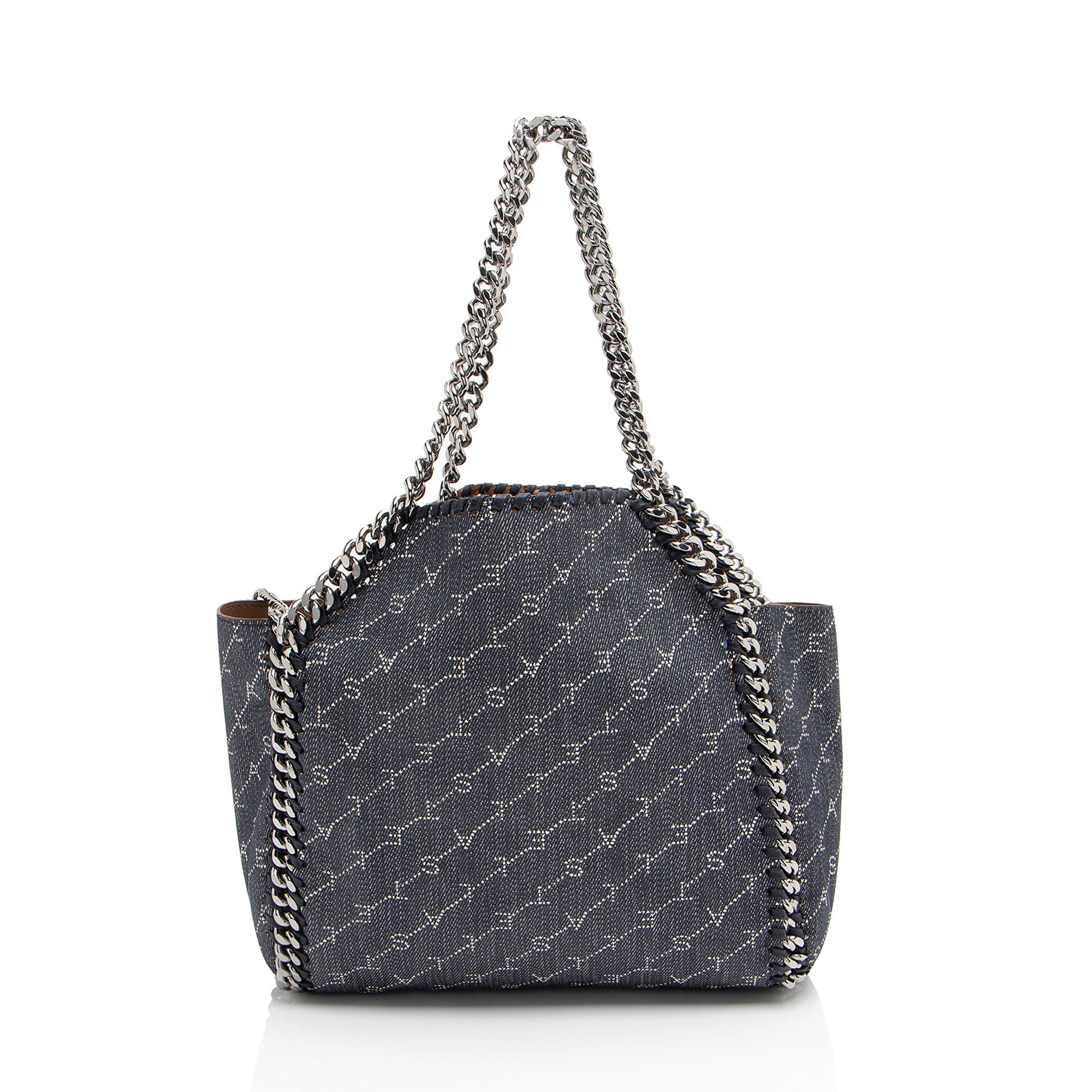 Stella McCartney Denim Logo Falabella Reversible Mini Tote