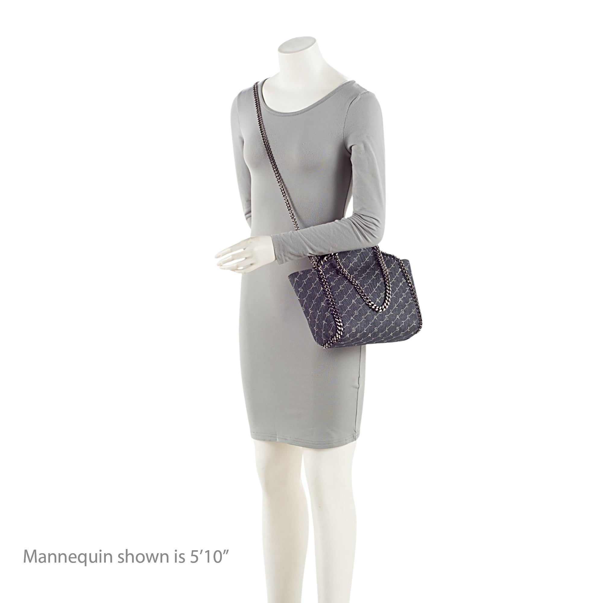 Stella McCartney Denim Logo Falabella Reversible Mini Tote