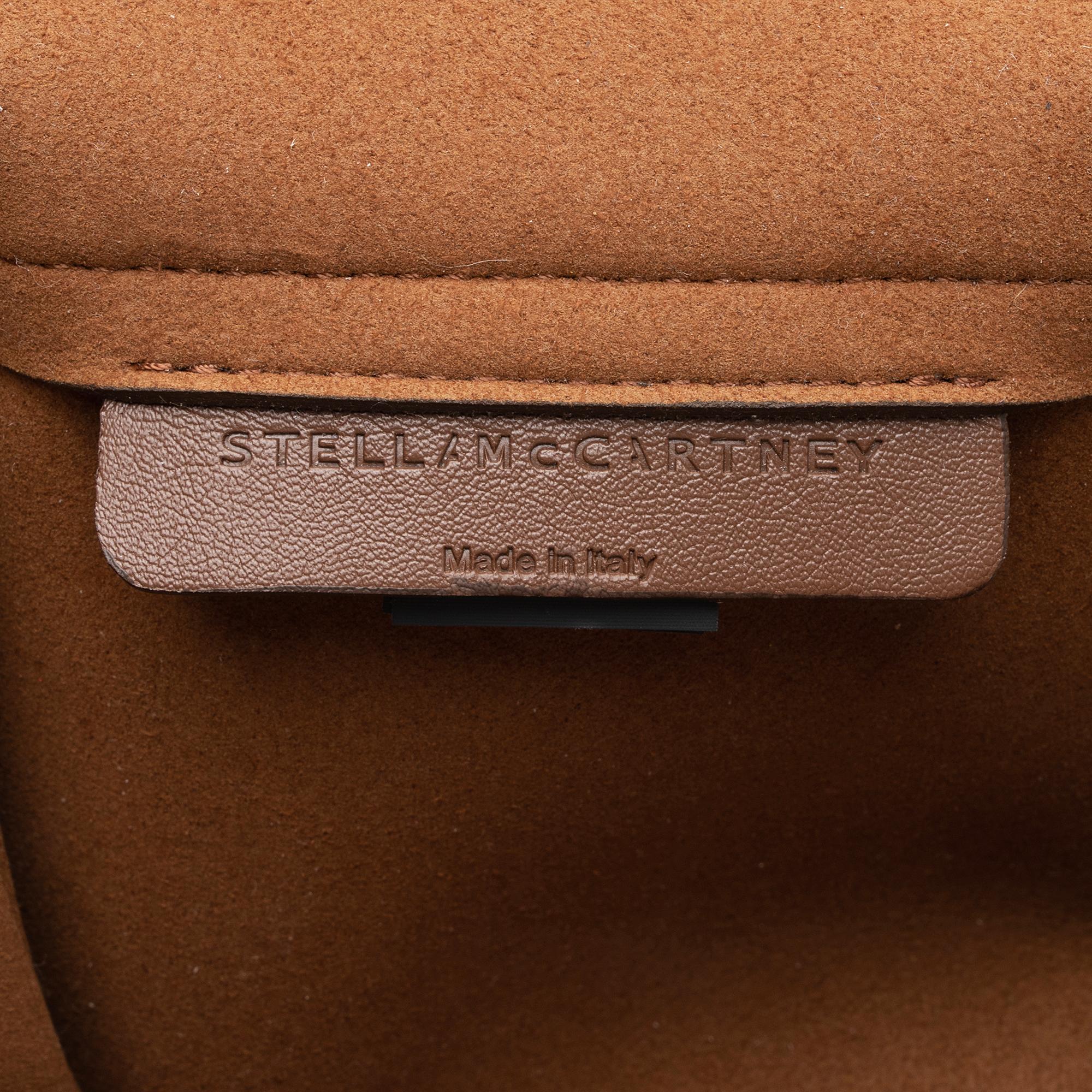 Stella McCartney Eco Alter Nappa Faux Shearling Logo Mini Tote (SHF-dMcHUb)