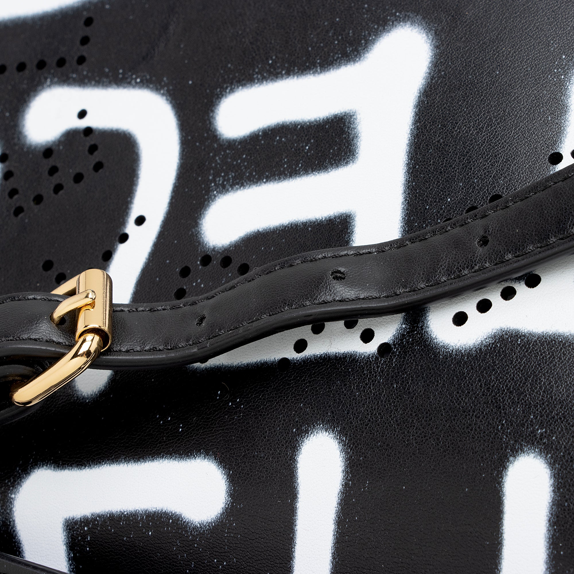 Stella McCartney Eco Alter Nappa Graffiti Logo Mini Tote (SHF-23003)