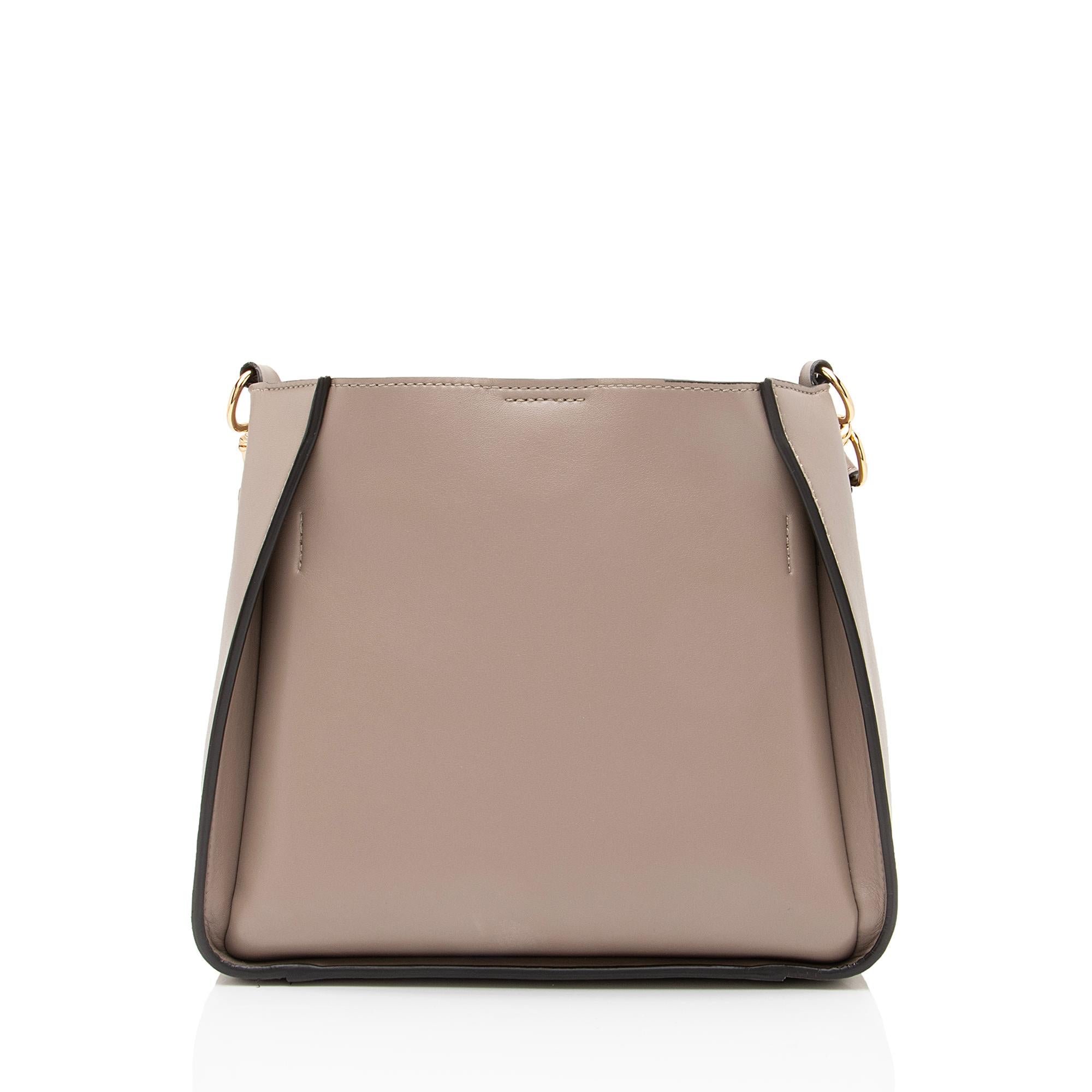 Stella McCartney Eco Alter Nappa Perforated Logo Mini Crossbody Bag (SHF-23374)