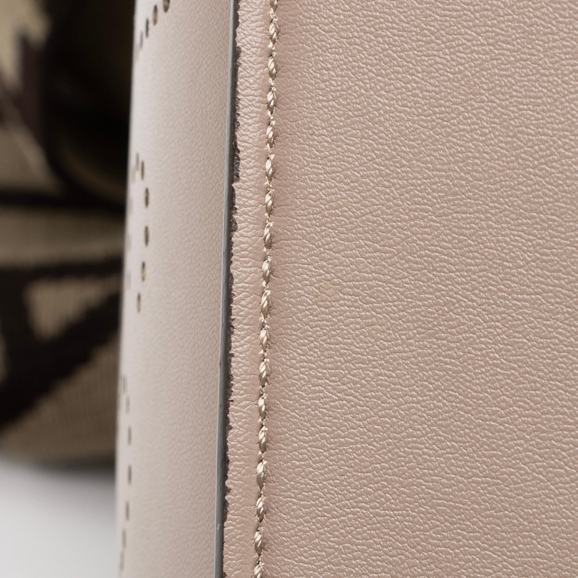 Stella McCartney Eco Alter Nappa Perforated Logo Mini Crossbody Bag (SHF-23374)