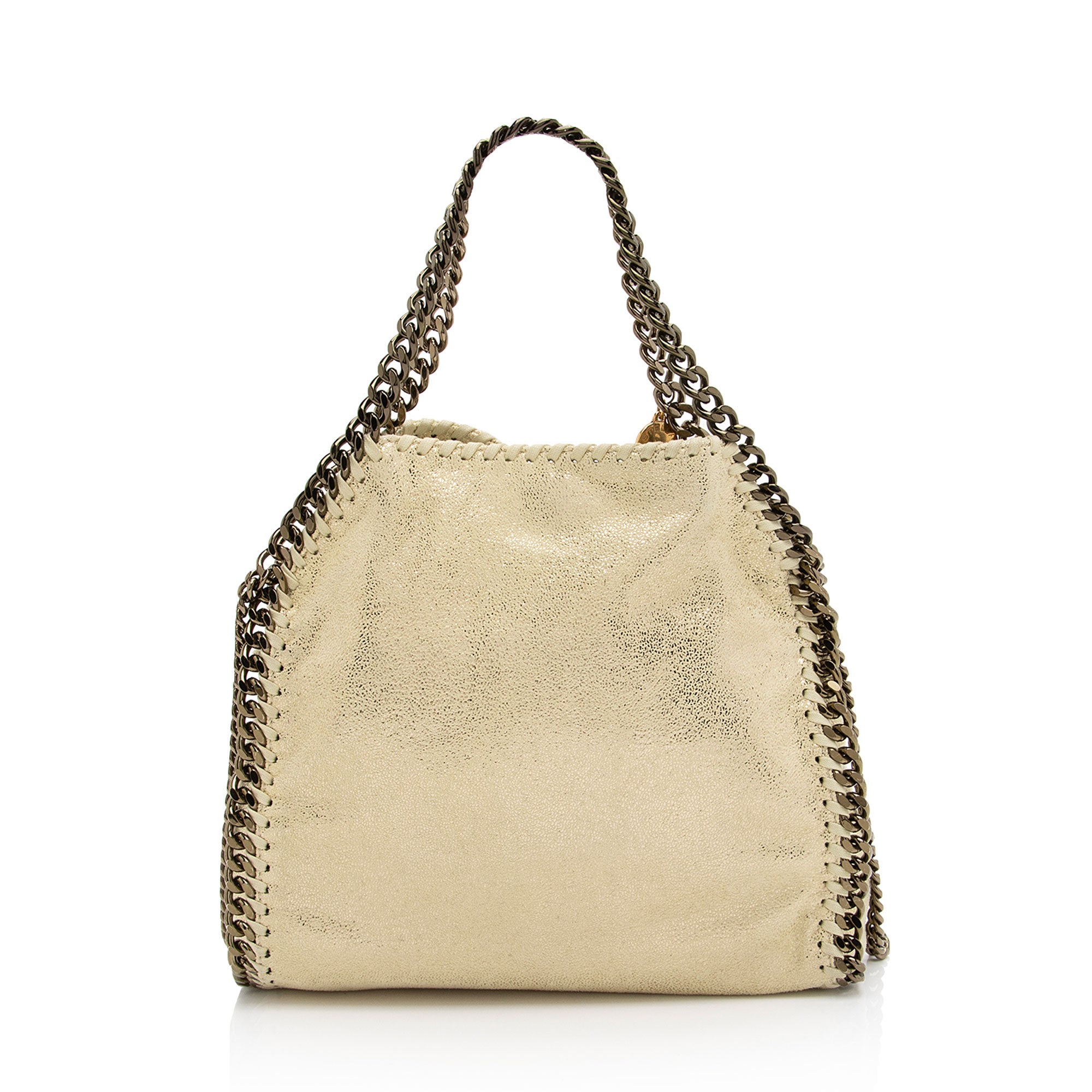 Stella McCartney Metallic Shaggy Deer Falabella Mini Tote (SHF-WcKCnD)