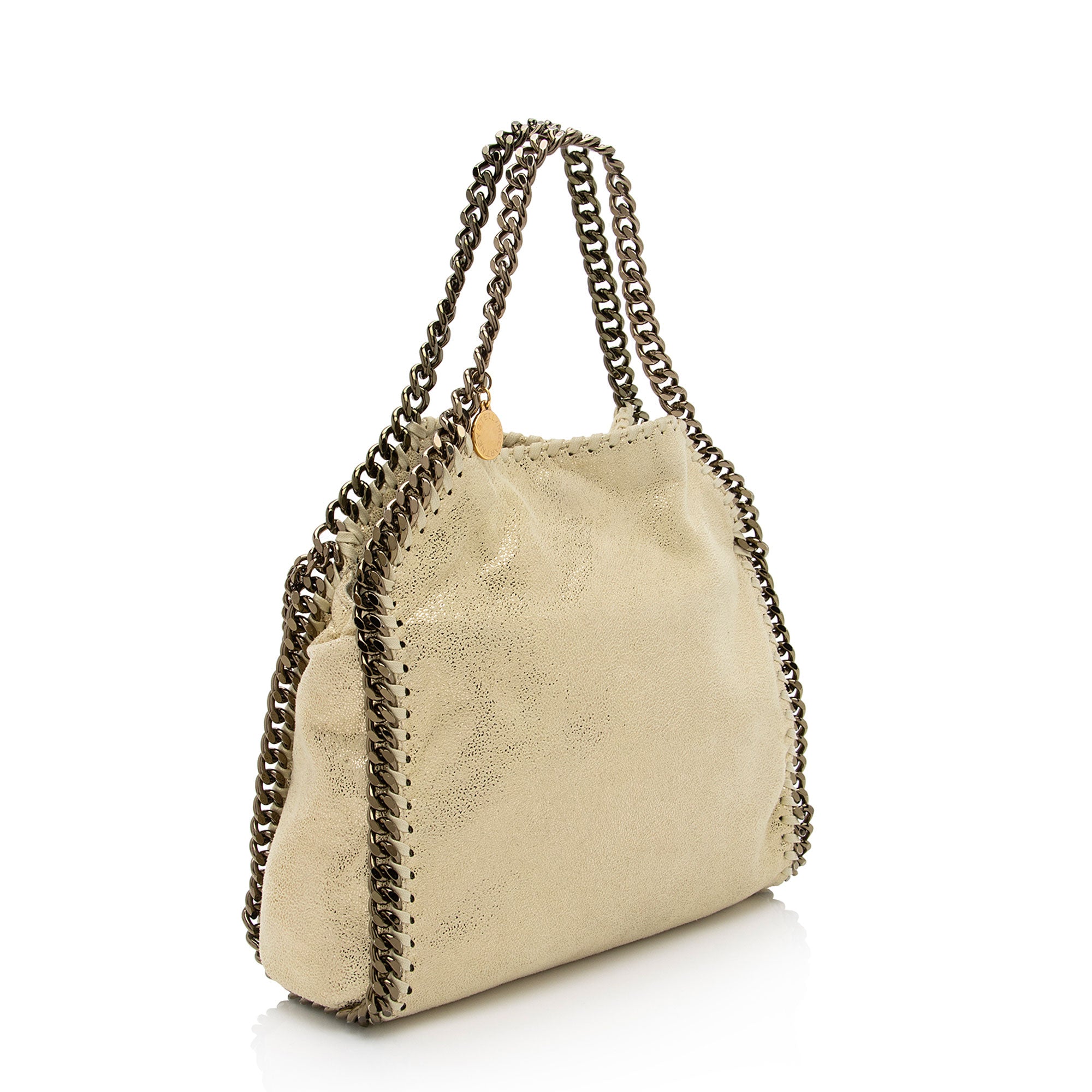 Stella McCartney Metallic Shaggy Deer Falabella Mini Tote (SHF-WcKCnD)