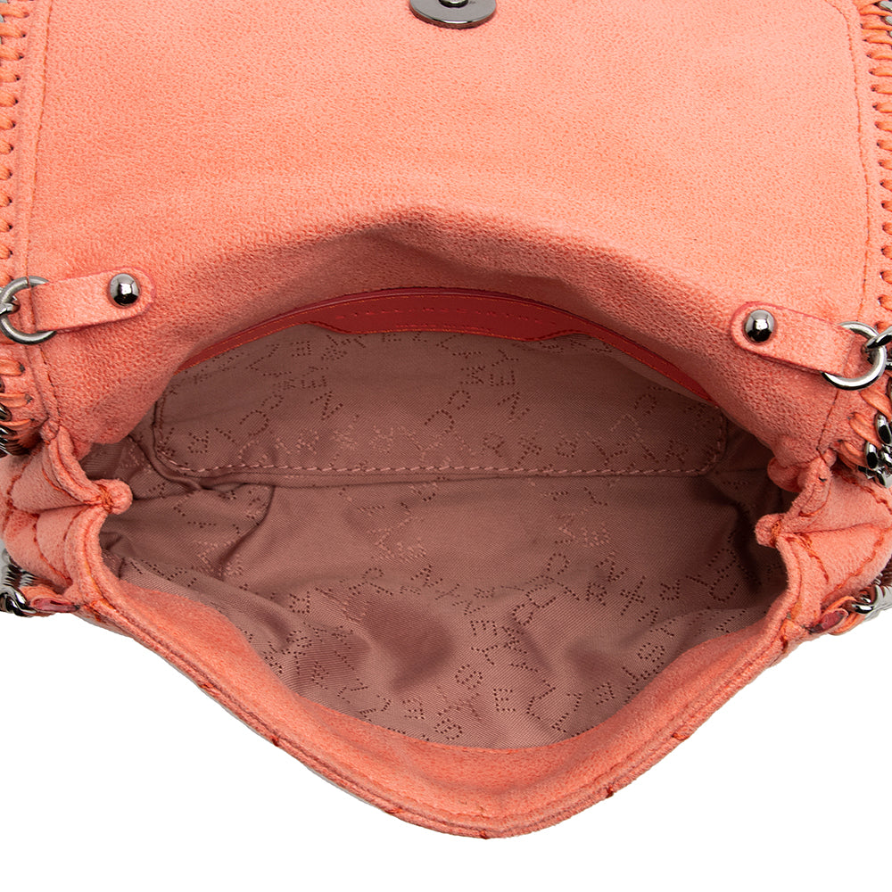 Stella McCartney Quilted Shaggy Deer Falabella Fold Over Large Clutch (SHF-22118)