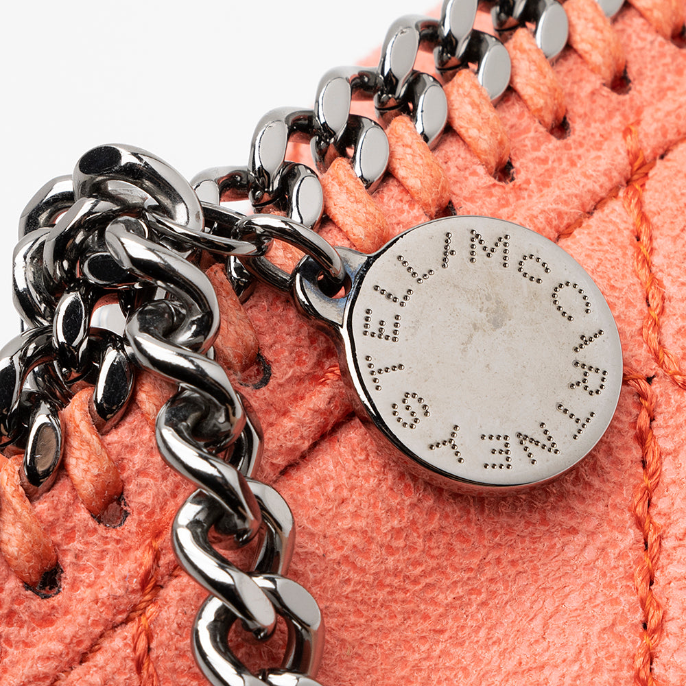 Stella McCartney Quilted Shaggy Deer Falabella Fold Over Large Clutch (SHF-22118)