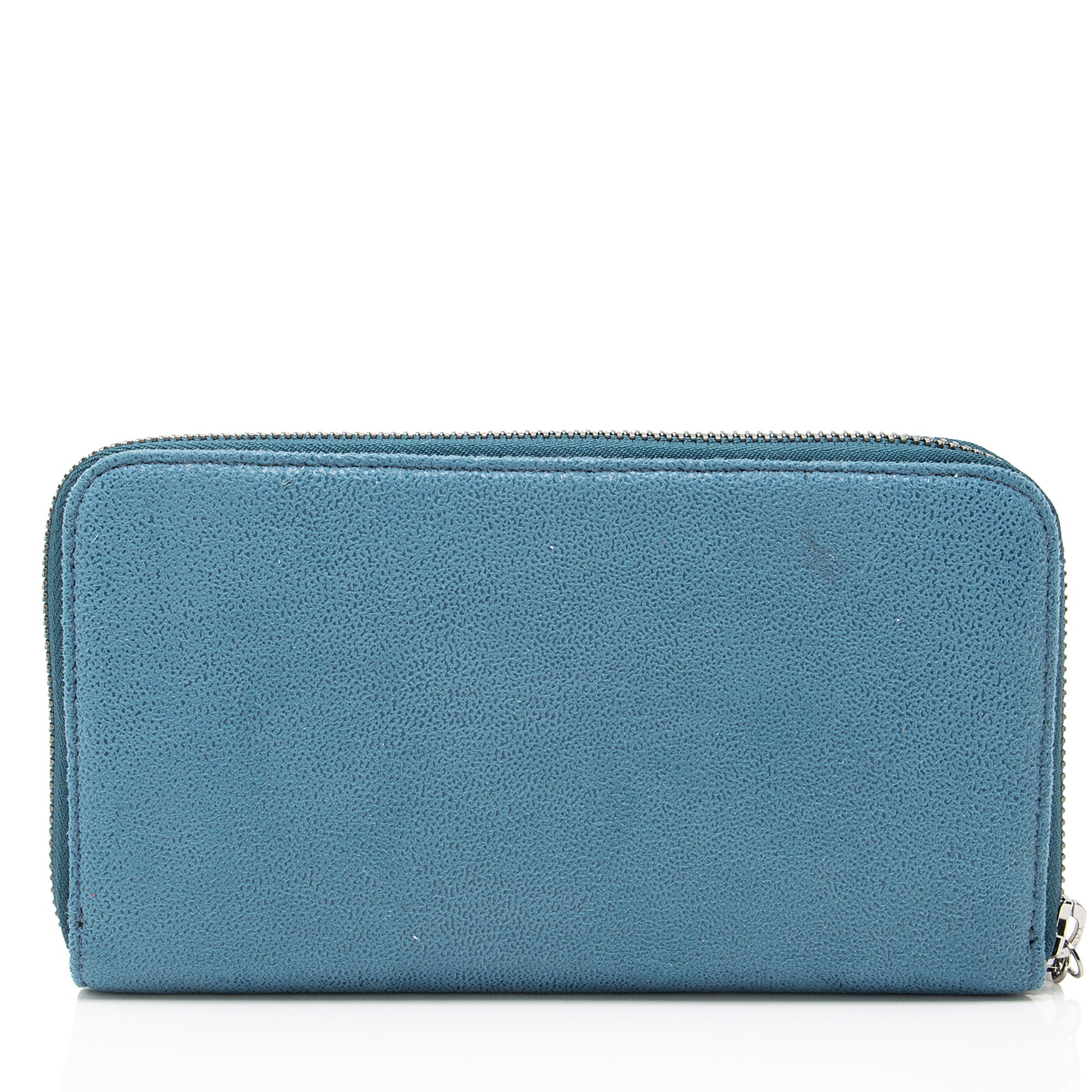 Stella McCartney Shaggy Deer Falabella Zip Around Wallet