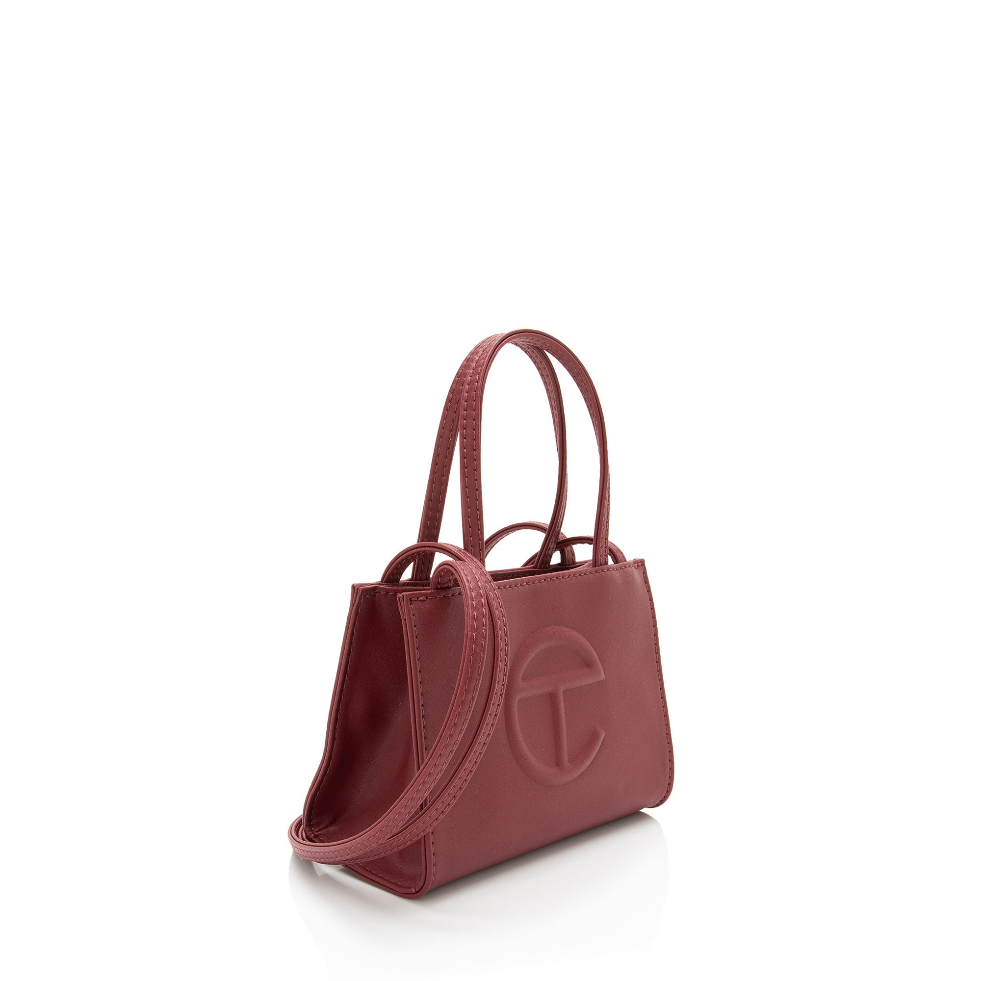 Telfar Faux Leather Small Shopping Tote