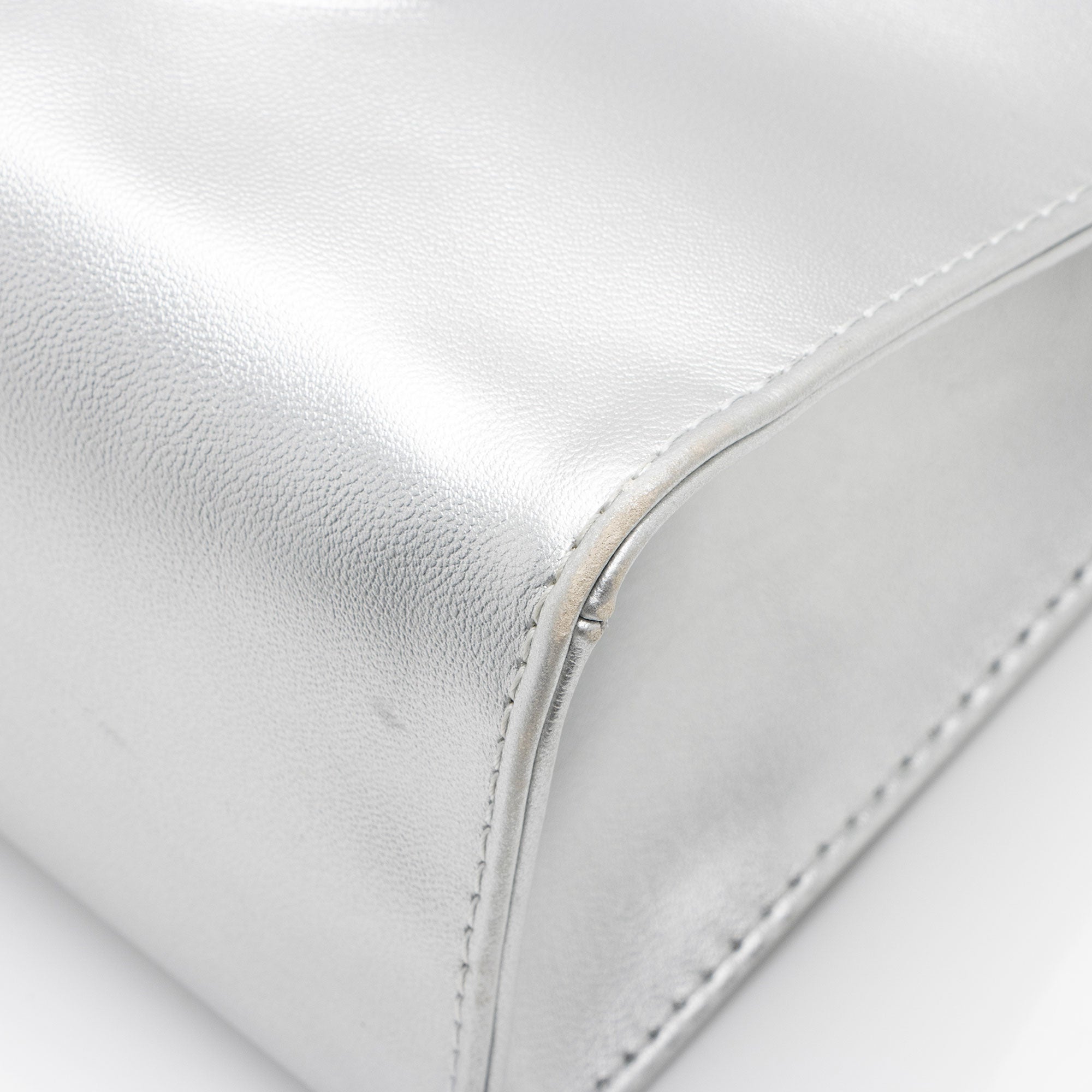 Telfar Metallic Faux Leather Small Shopping Tote (SHF-FJiHqF)