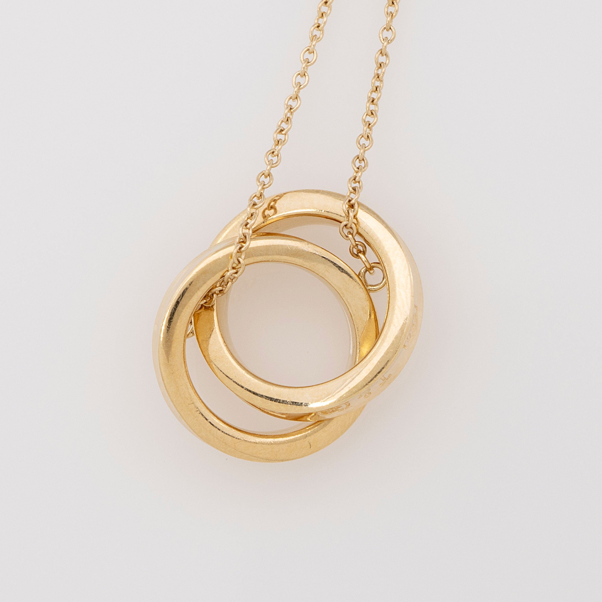 Tiffany & Co. 18k Gold 1837 Interlocking Circles Necklace (SHF-swkXsM)