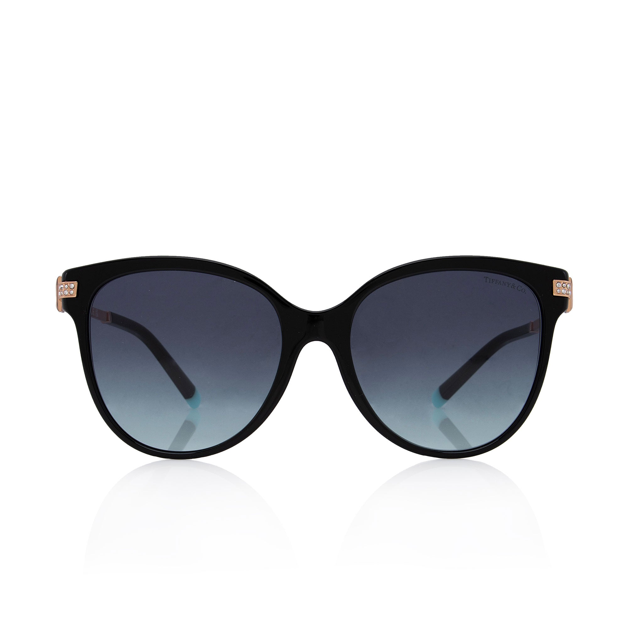 Tiffany & Co. Crystal Tiffany T Cat Eye Sunglasses (SHF-vGRZpV)
