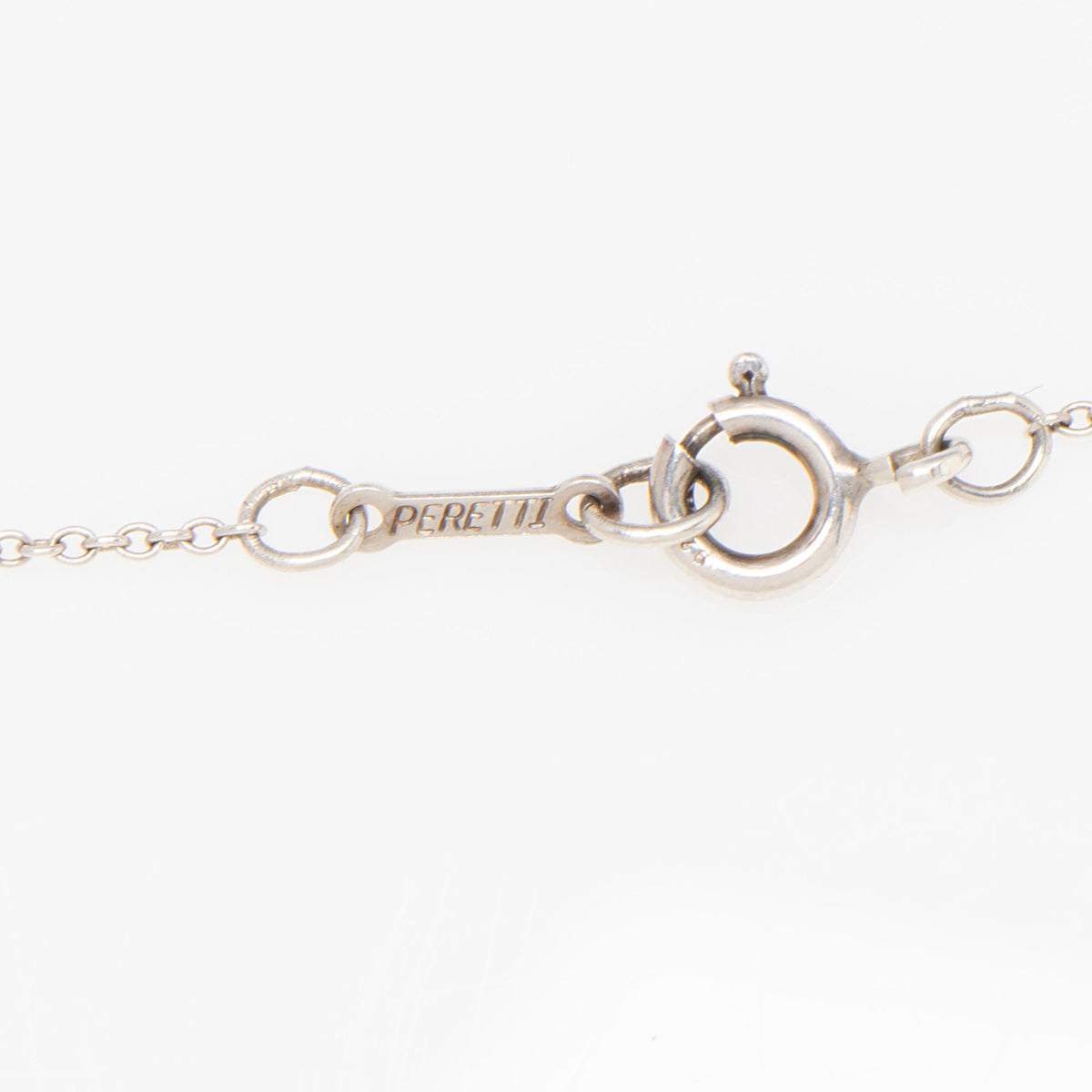 Tiffany & Co. Elsa Peretti Sterling Silver Bean 18mm Necklace