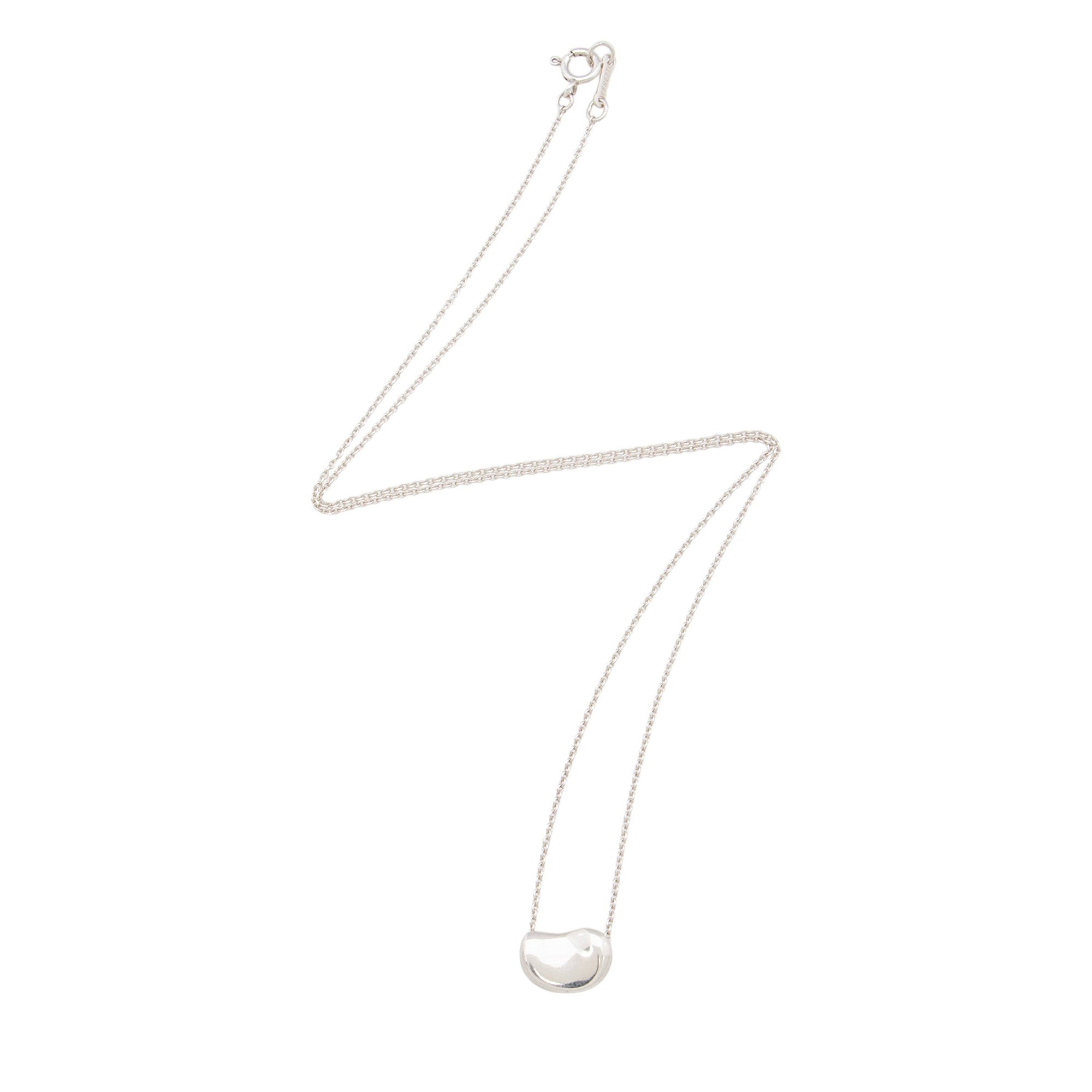 Tiffany & Co. Elsa Peretti Sterling Silver Bean 9mm Necklace