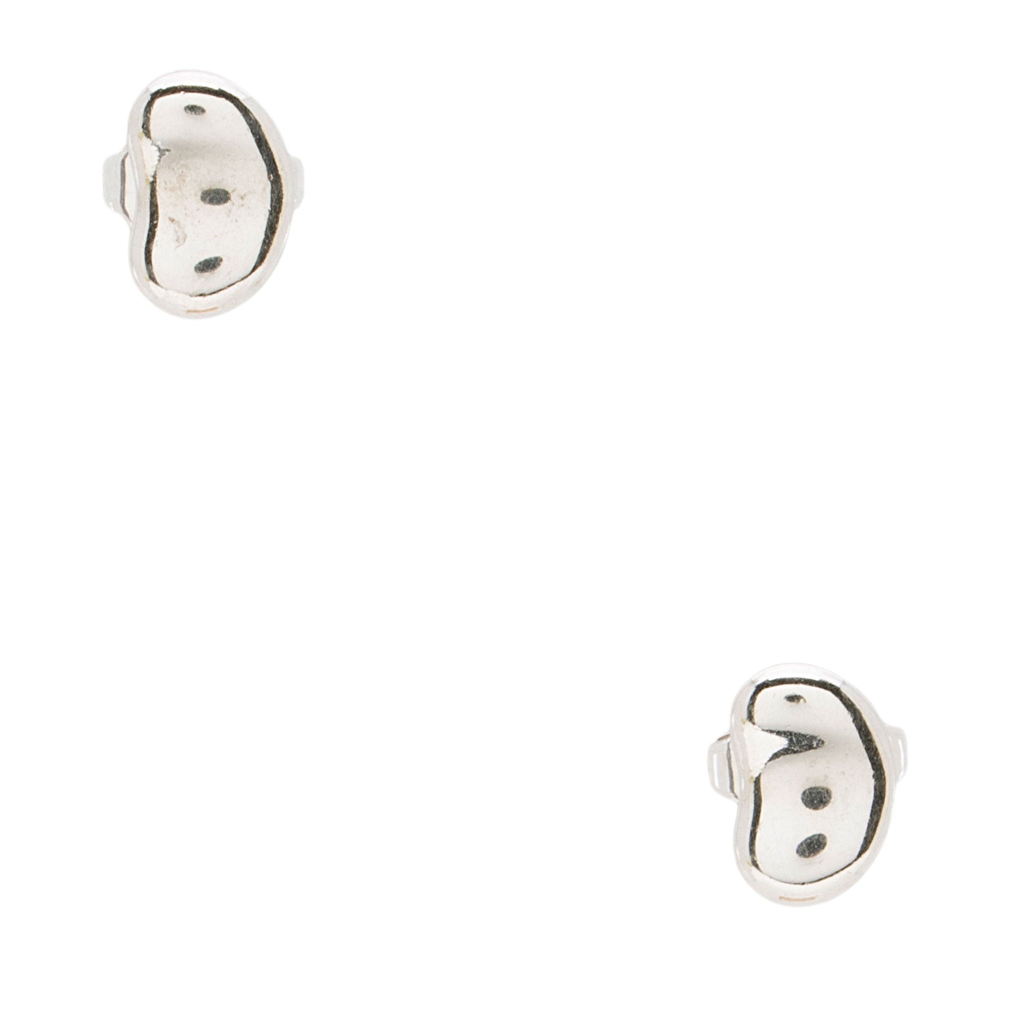 Tiffany & Co. Elsa Peretti Sterling Silver Bean Stud Earrings (SHF-aYUG6u)