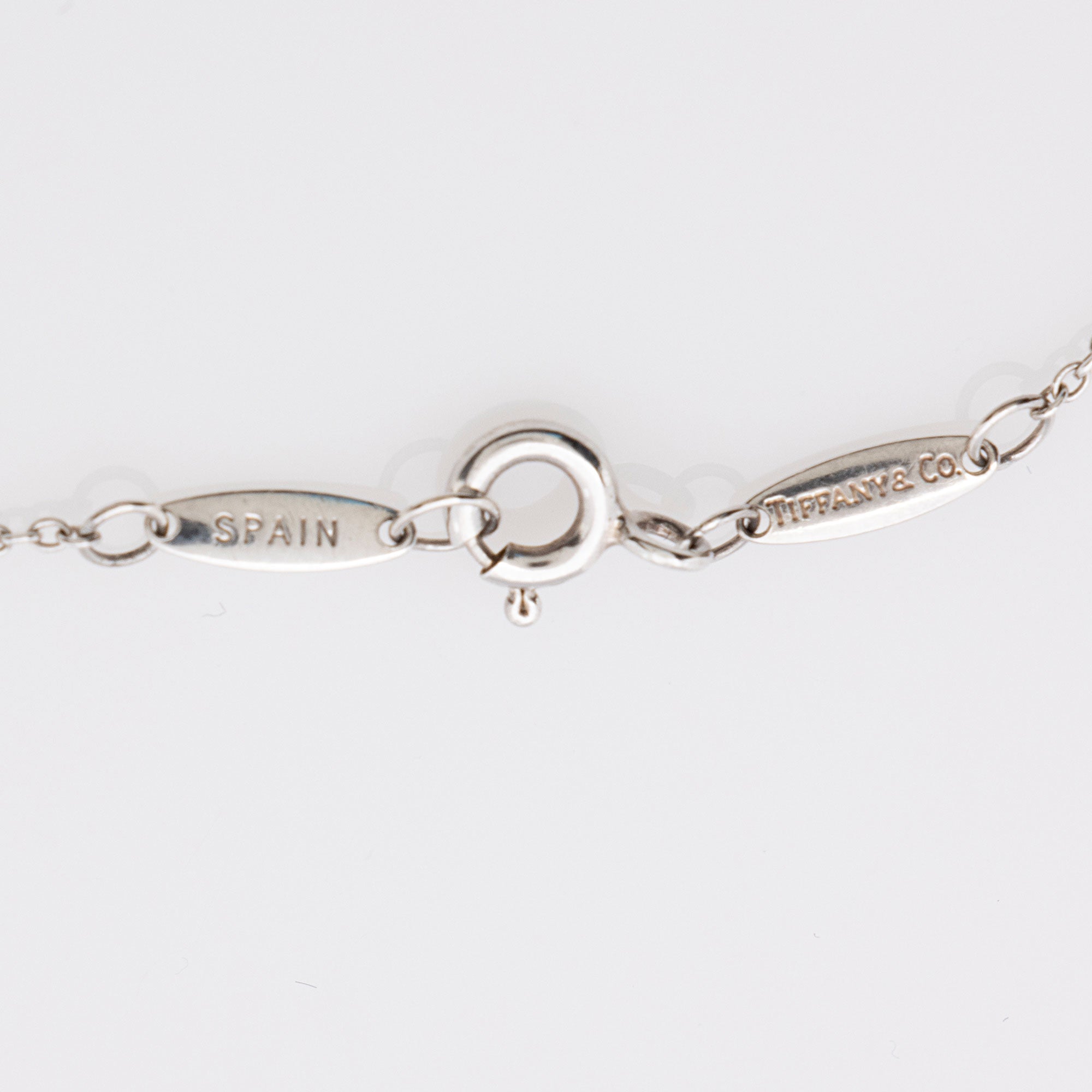 Tiffany & Co. Elsa Peretti Sterling Silver Diamonds By The Yard Station Bracelet (SHF-s0Bzor)
