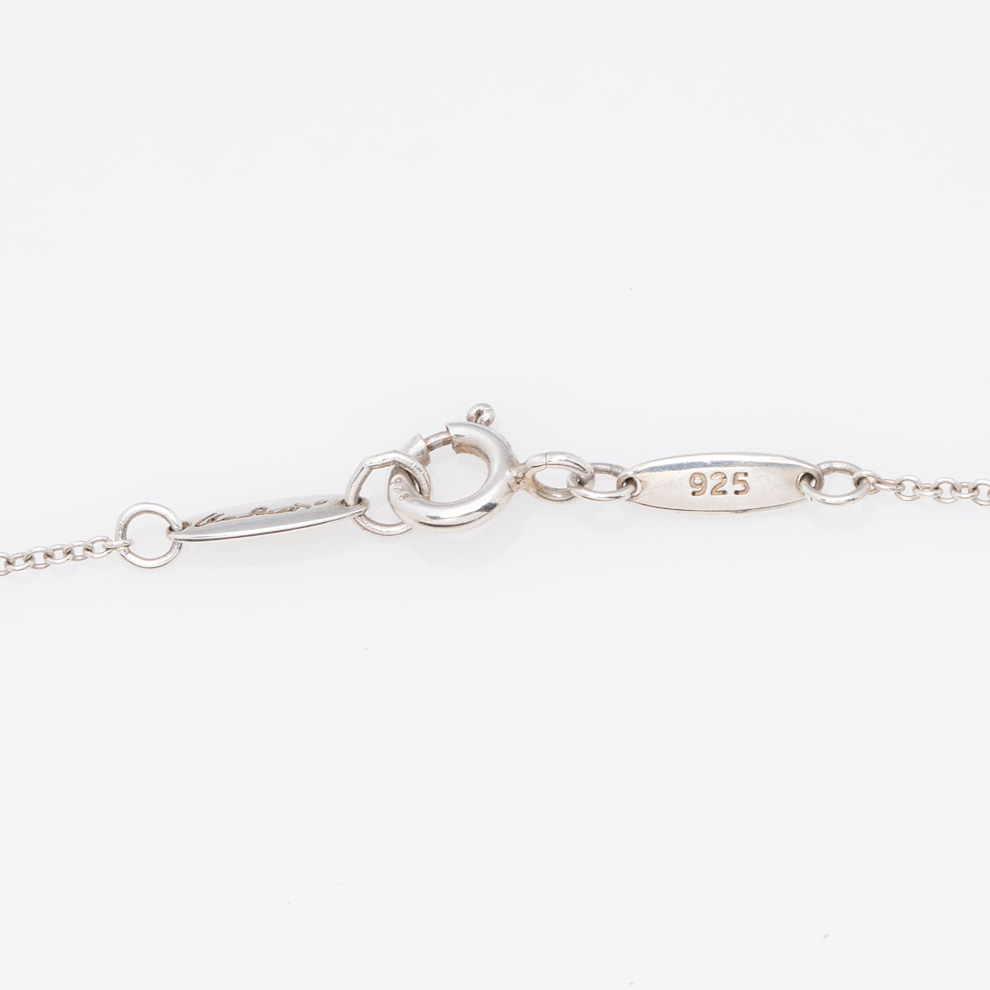 Tiffany & Co. Elsa Peretti Sterling Silver Double Loop Necklace