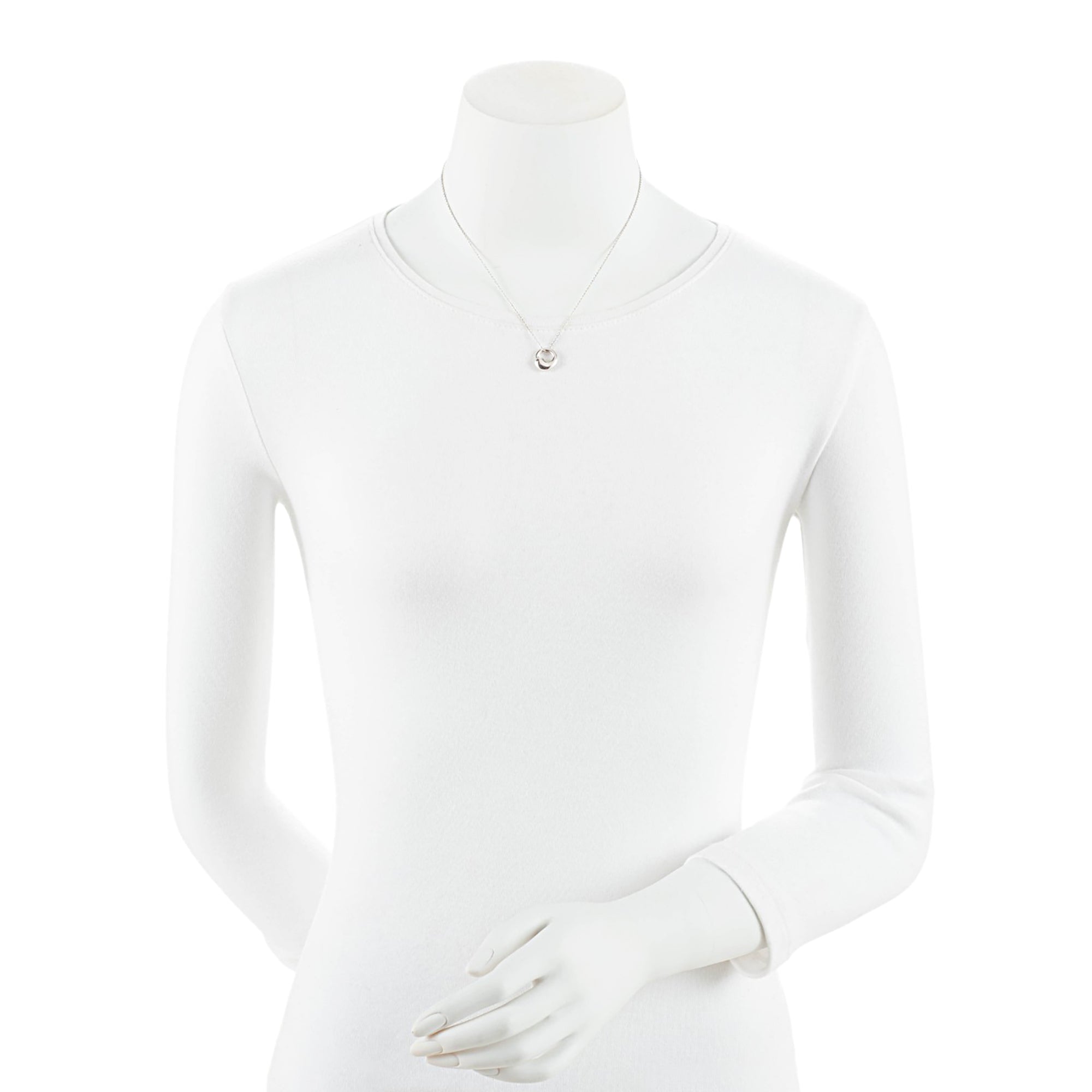 Tiffany & Co. Elsa Peretti Sterling Silver Eternal Circle Necklace