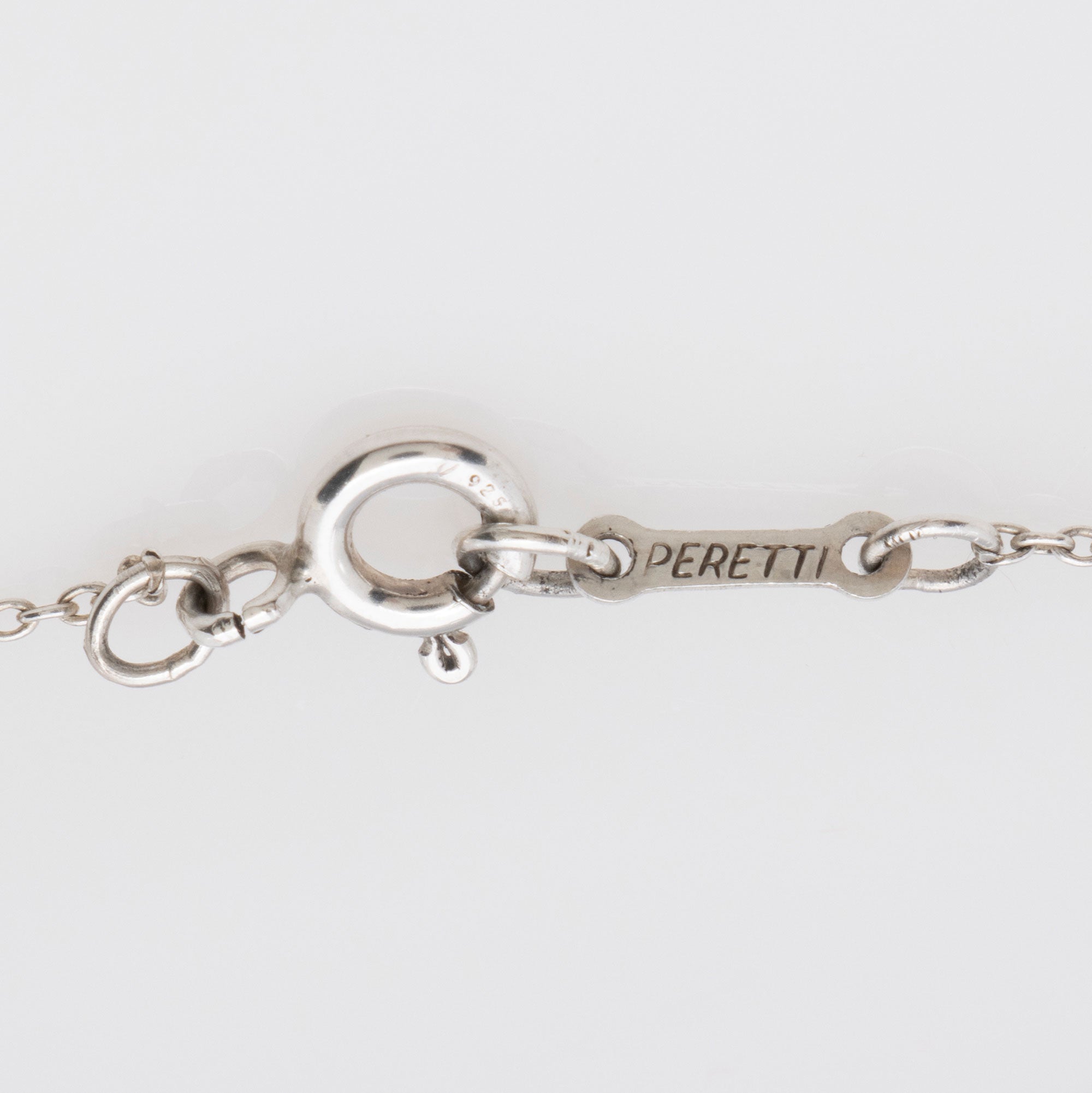 Tiffany & Co. Elsa Peretti Sterling Silver Full Heart Necklace