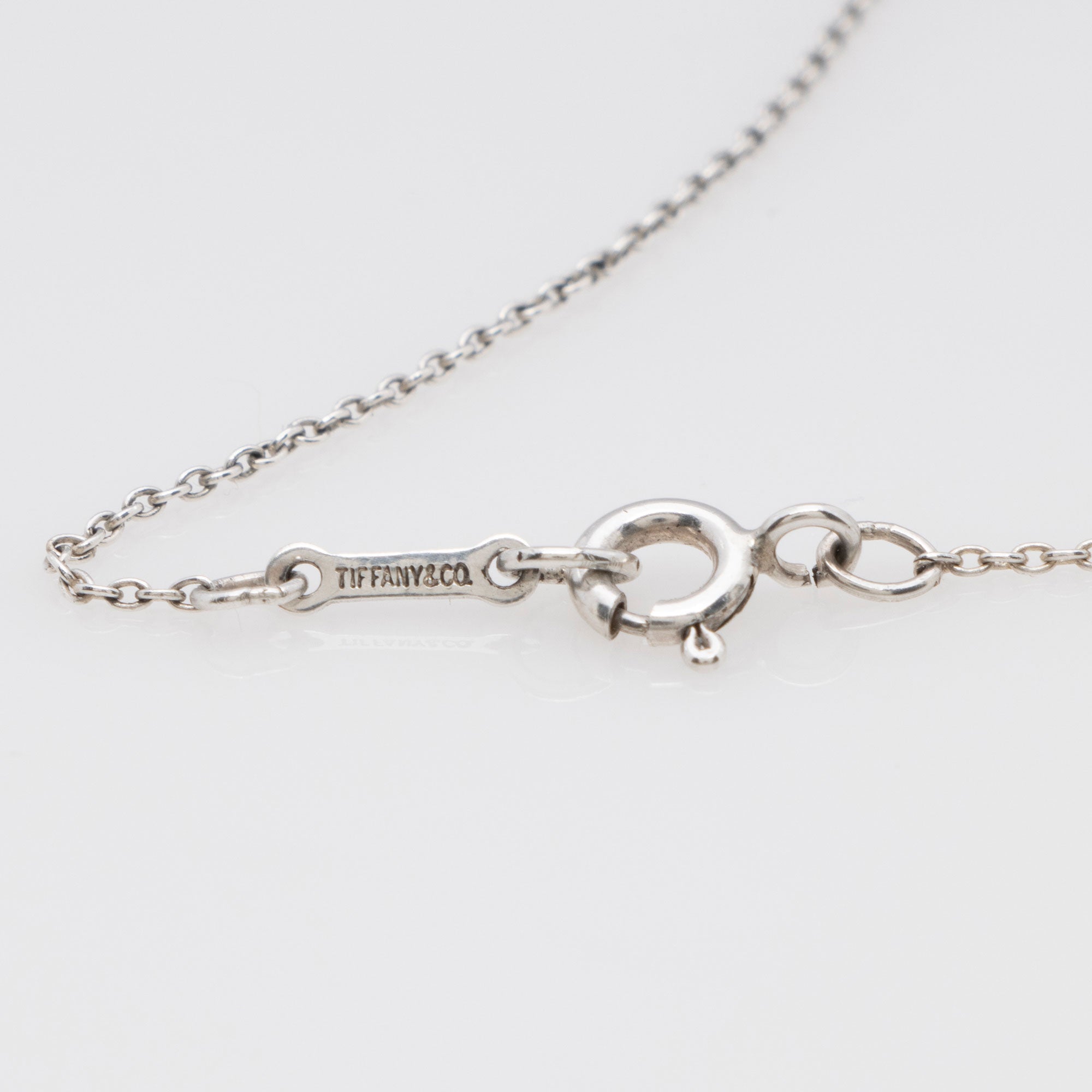 Tiffany & Co. Elsa Peretti Sterling Silver Full Heart Necklace
