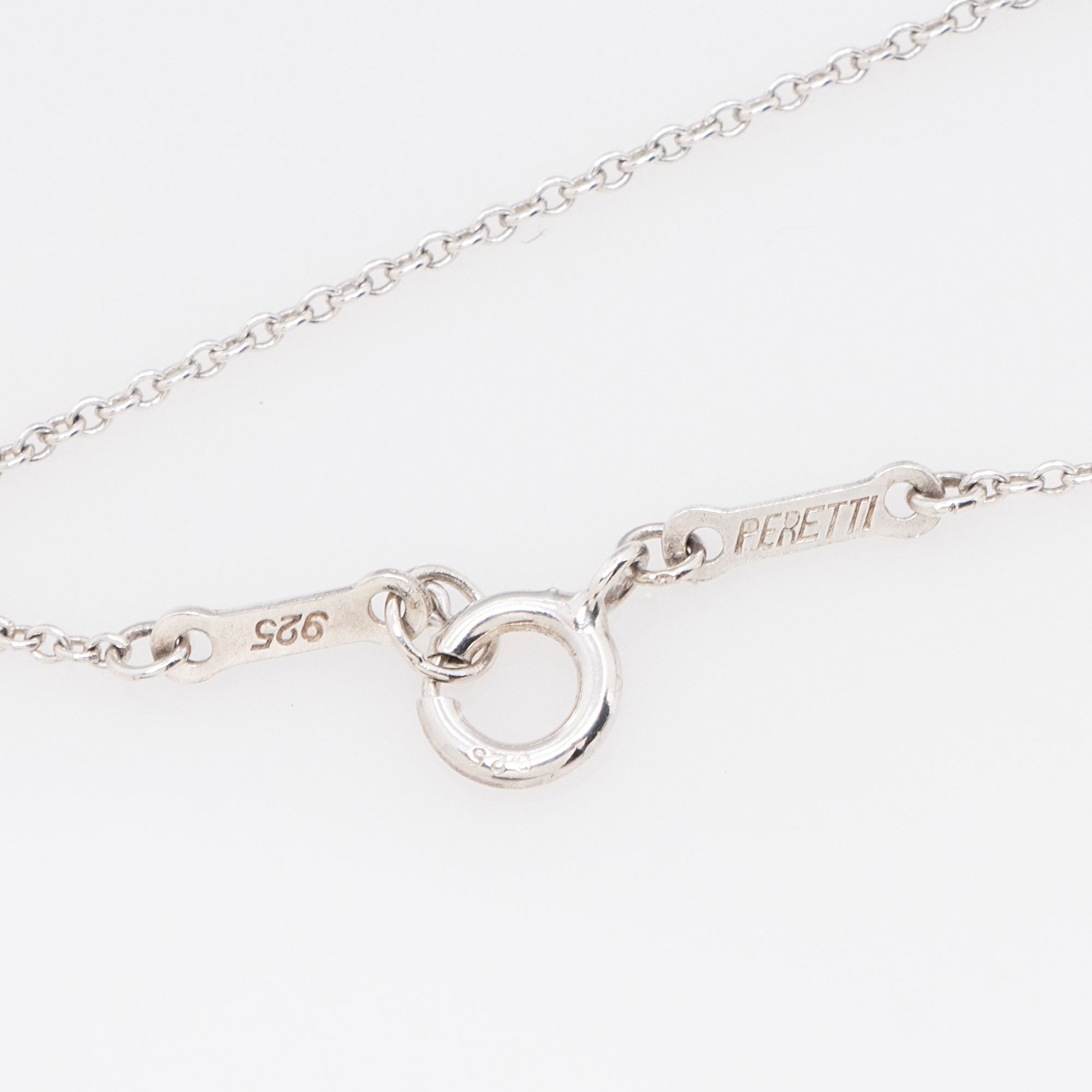 Tiffany & Co. Elsa Peretti Sterling Silver Full Heart Necklace