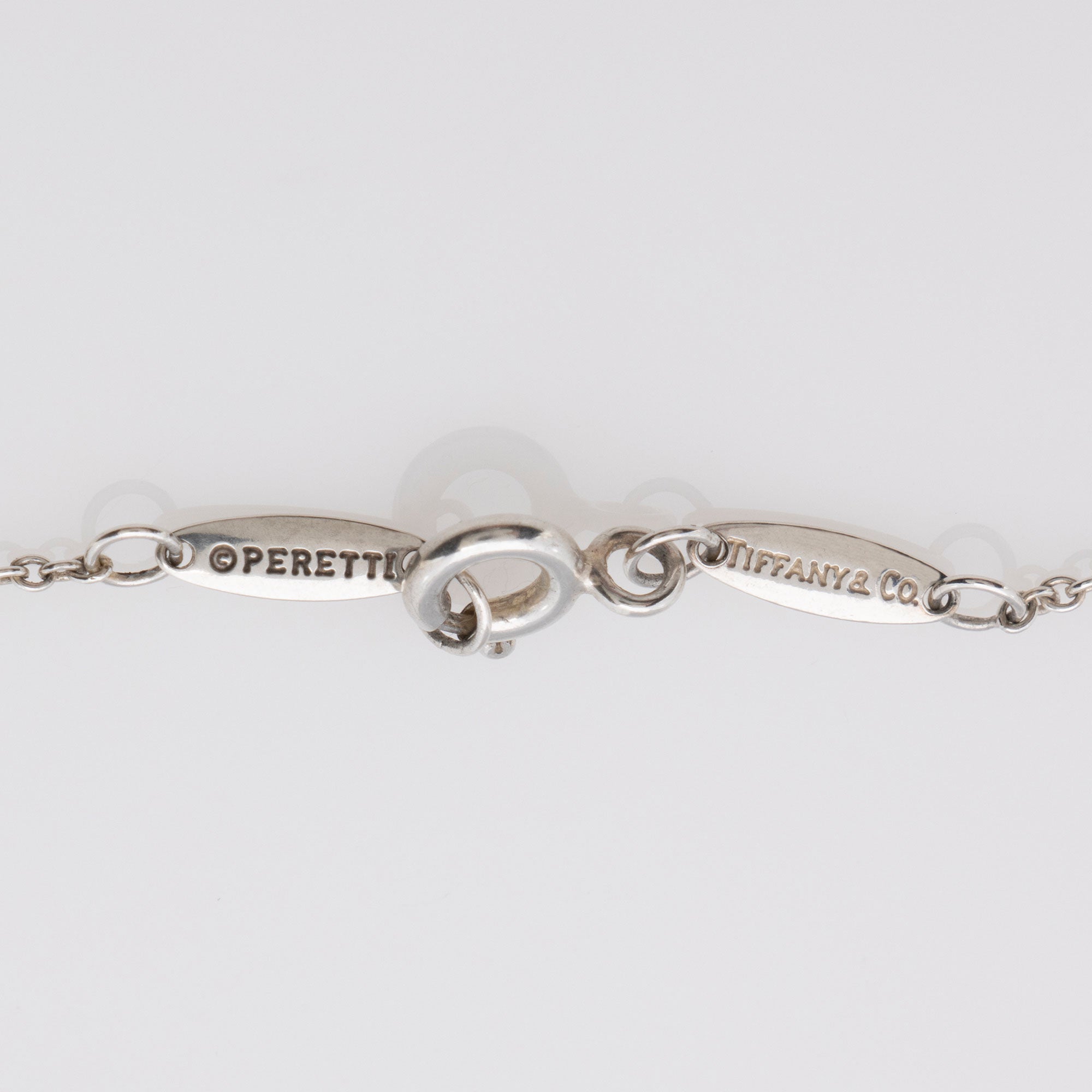 Tiffany & Co. Elsa Peretti Sterling Silver Open Heart 11mm Necklace