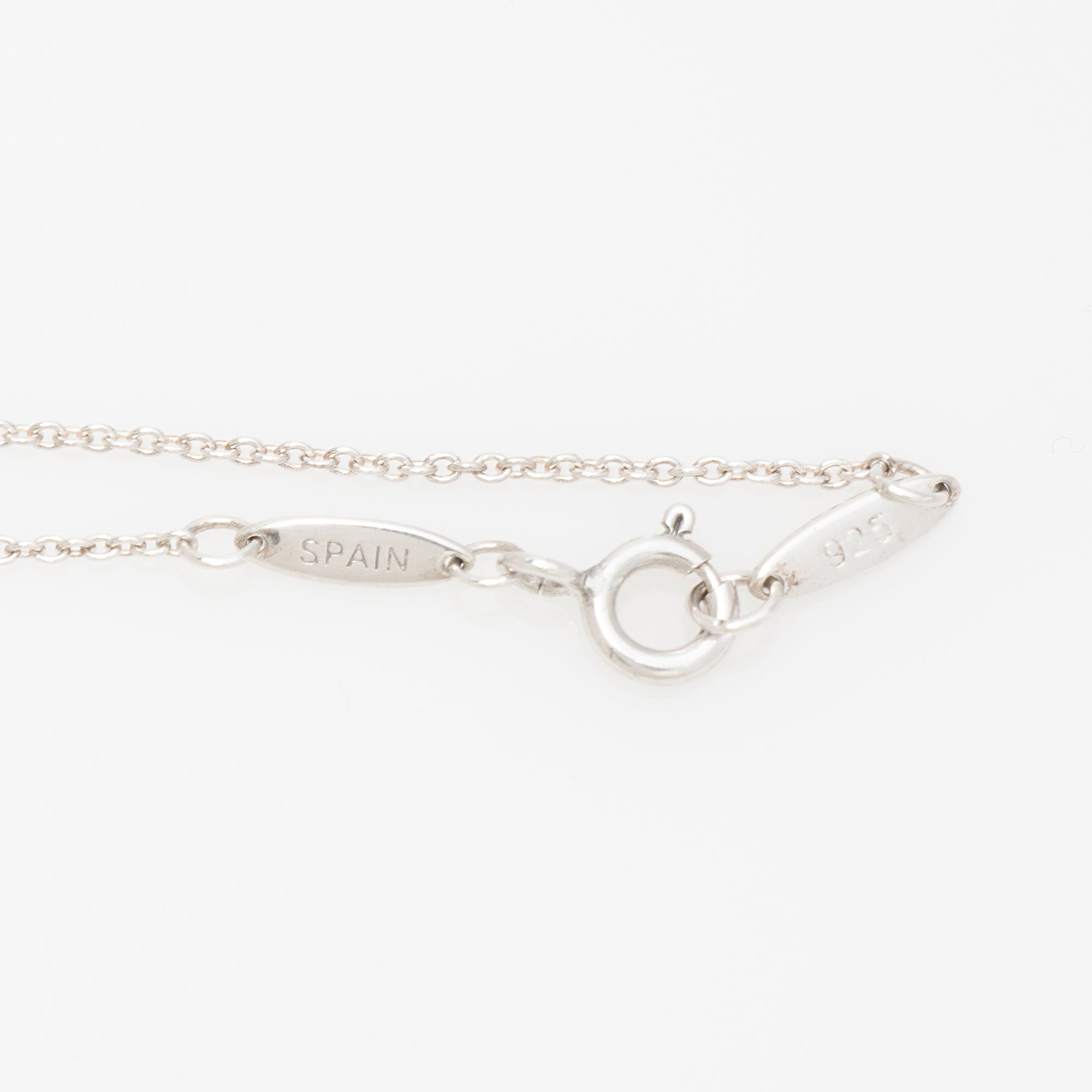 Tiffany & Co. Elsa Peretti Sterling Silver Open Heart 16mm Small Necklace