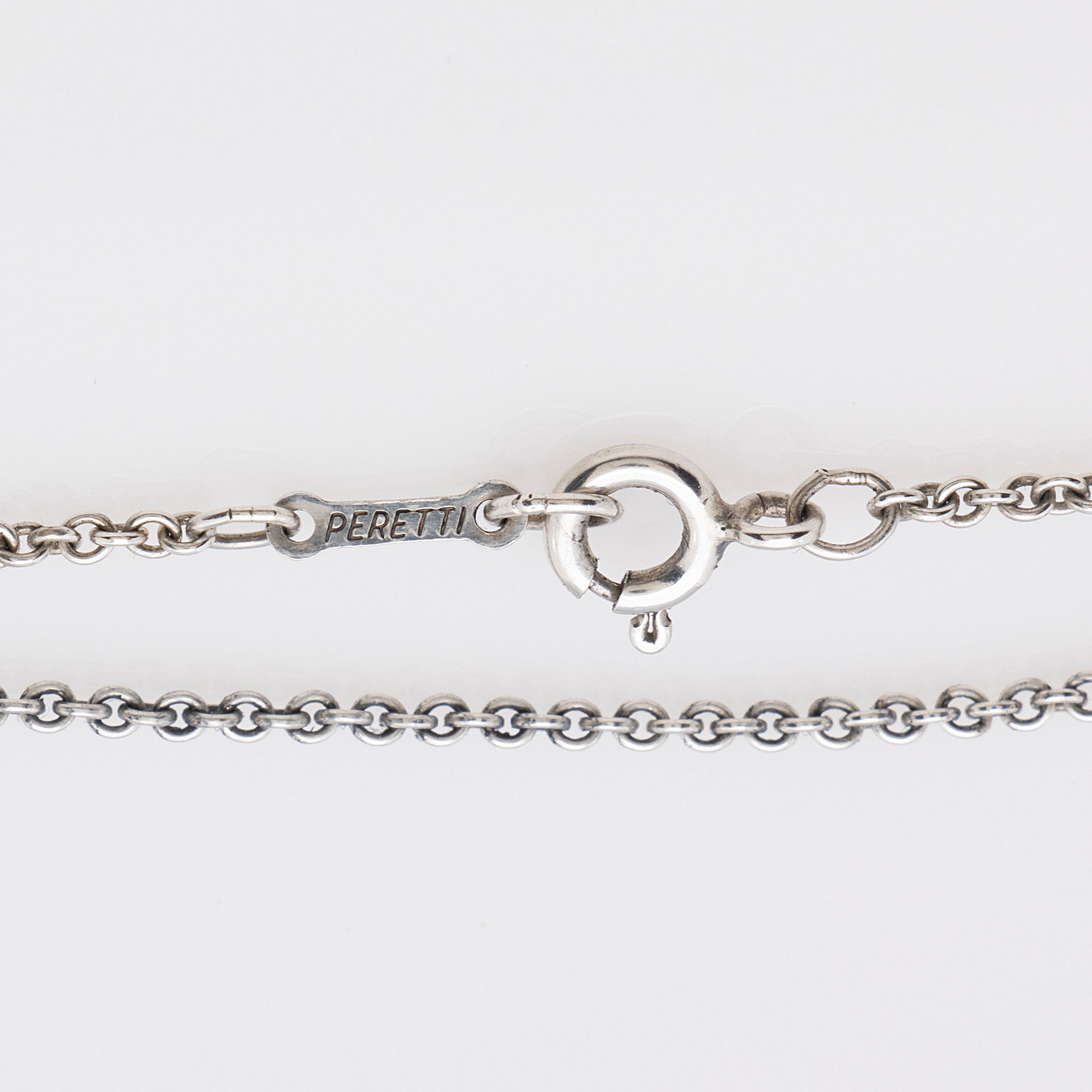 Tiffany & Co. Elsa Peretti Sterling Silver Open Heart 22mm Necklace