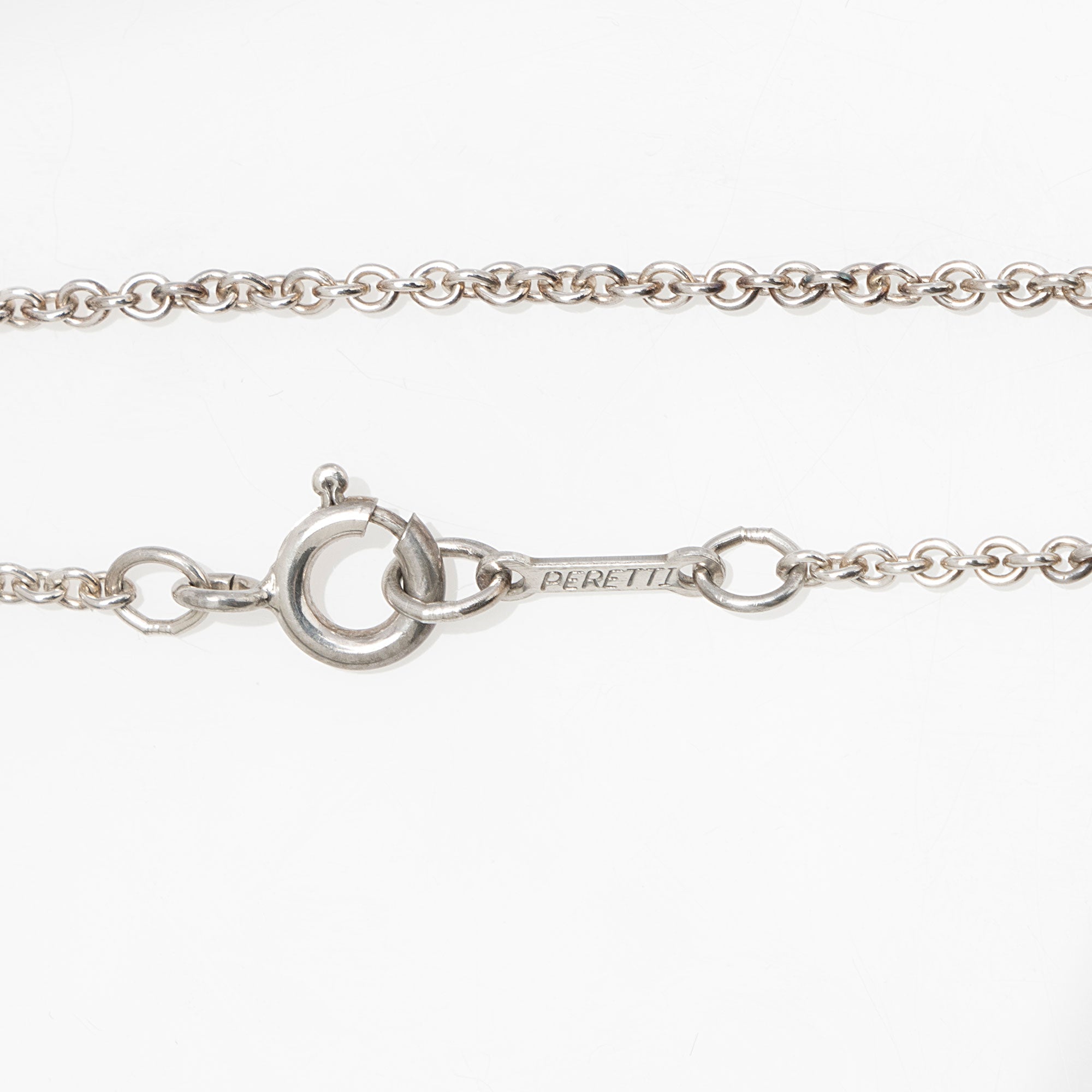 Tiffany & Co. Elsa Peretti Sterling Silver Open Heart 22mm Necklace