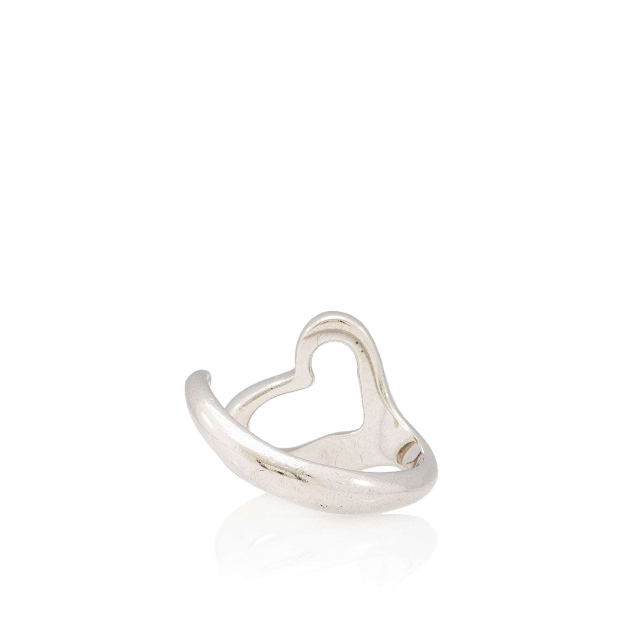 Tiffany & Co. Elsa Peretti Sterling Silver Open Heart Ring - Size 7