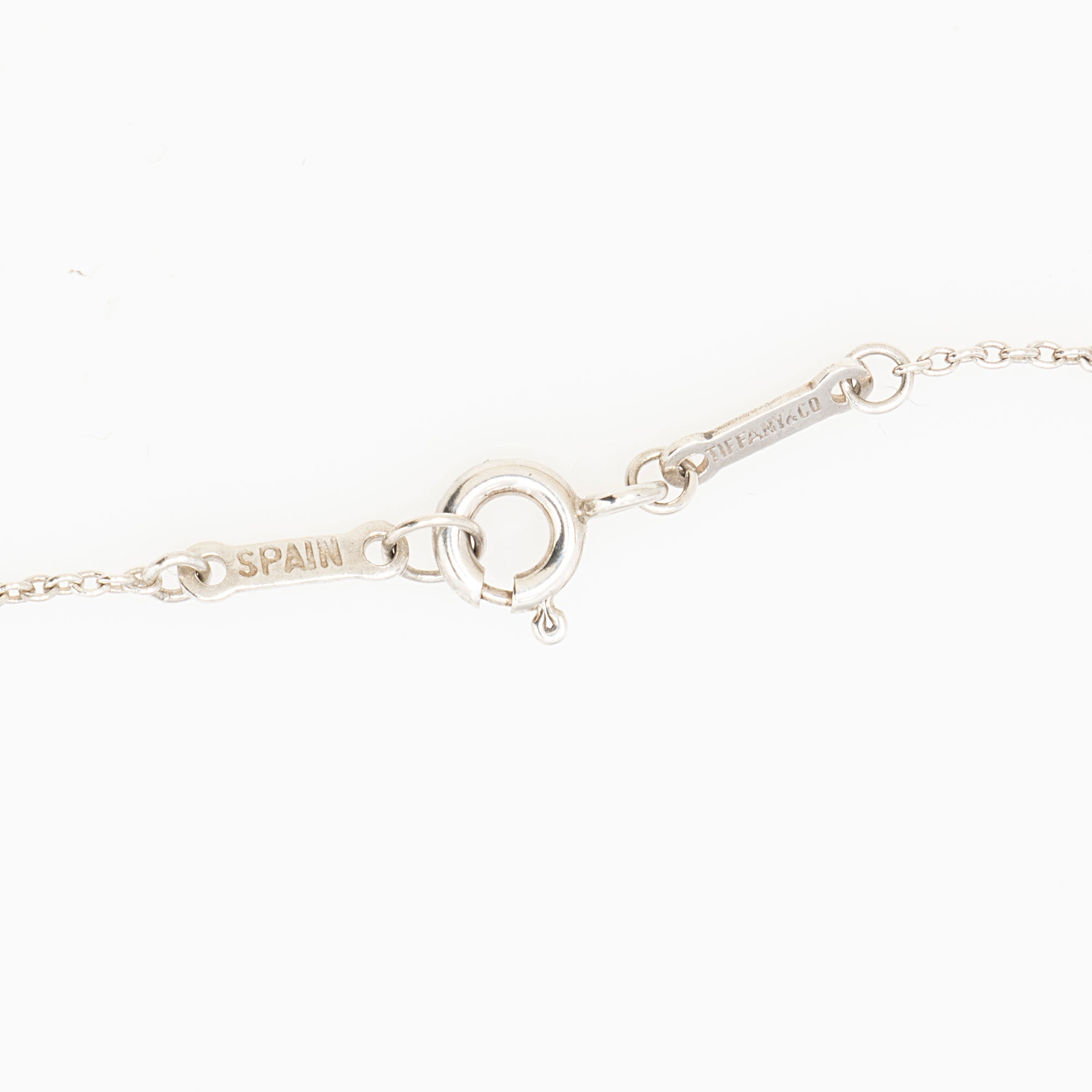 Tiffany & Co. Elsa Peretti Sterling Silver Open Teardrop Necklace