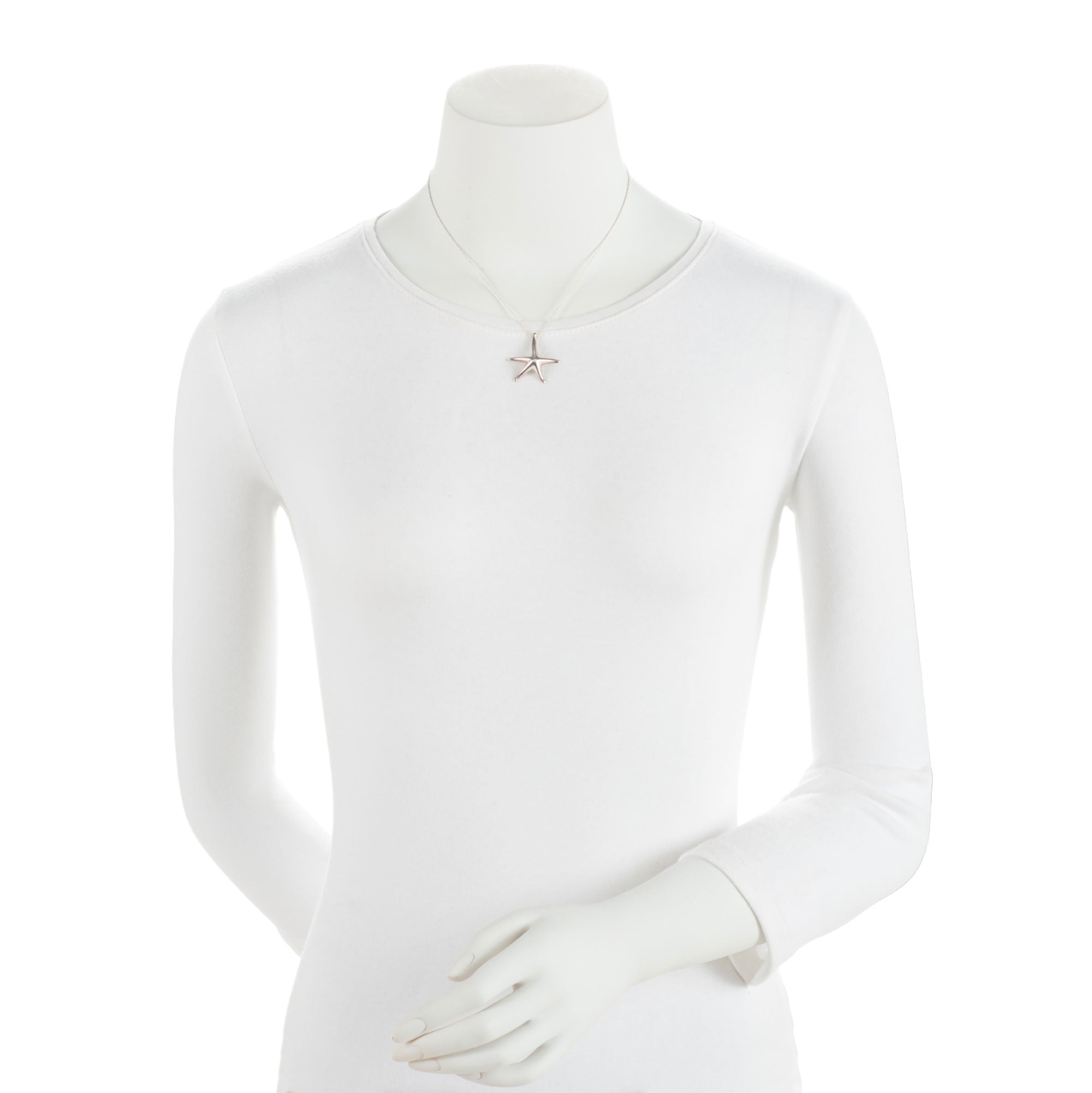 Tiffany & Co. Sterling Silver Elsa Peretti Starfish Pendant Necklace (SHF-Z8gqoC)