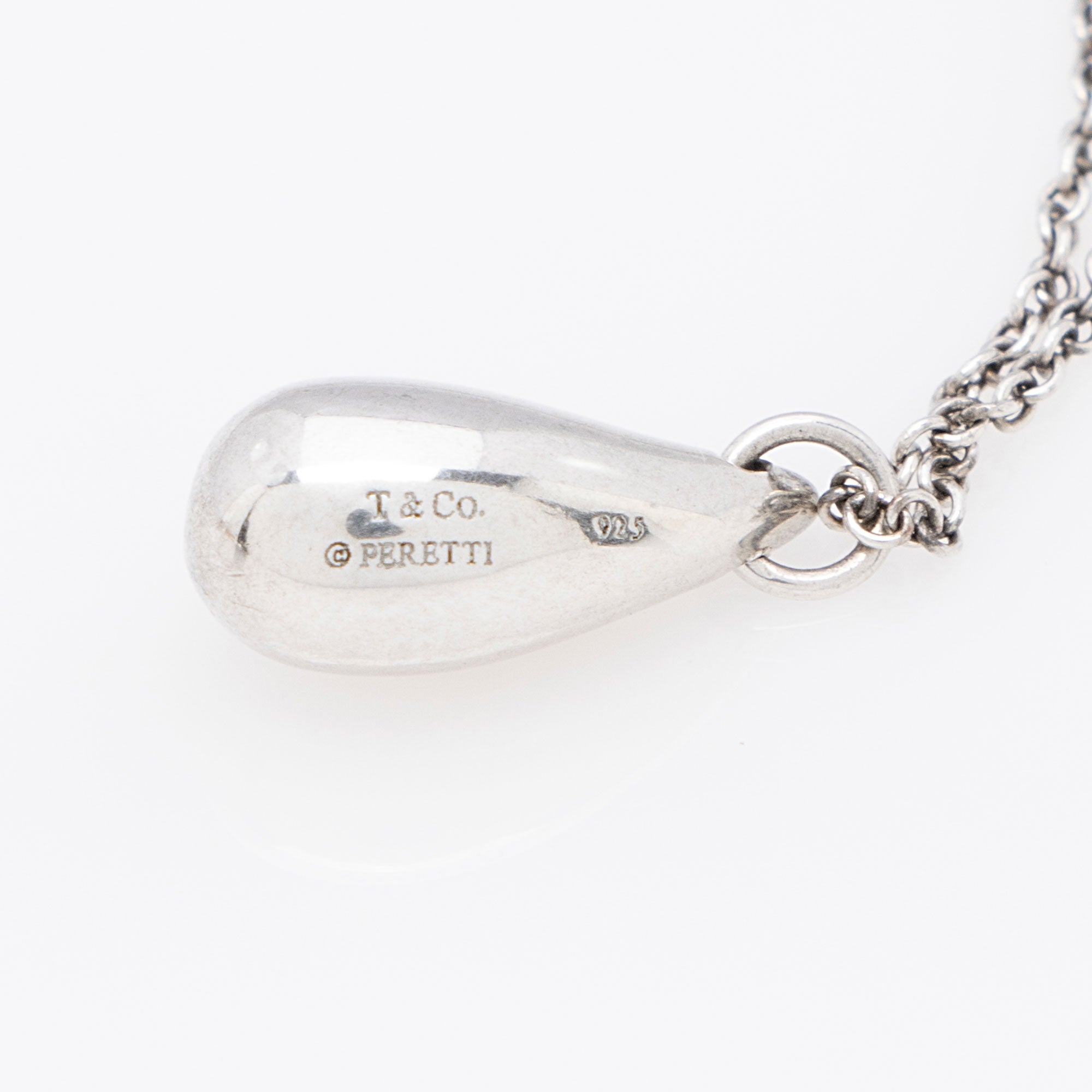 Tiffany & Co. Elsa Peretti Sterling Silver Teardrop Necklace