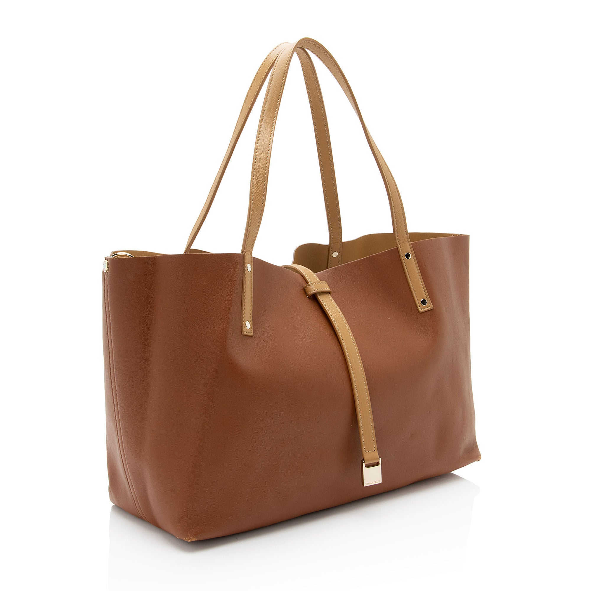 Tiffany & Co. Leather Reversible Tote (SHF-E5jZnq)