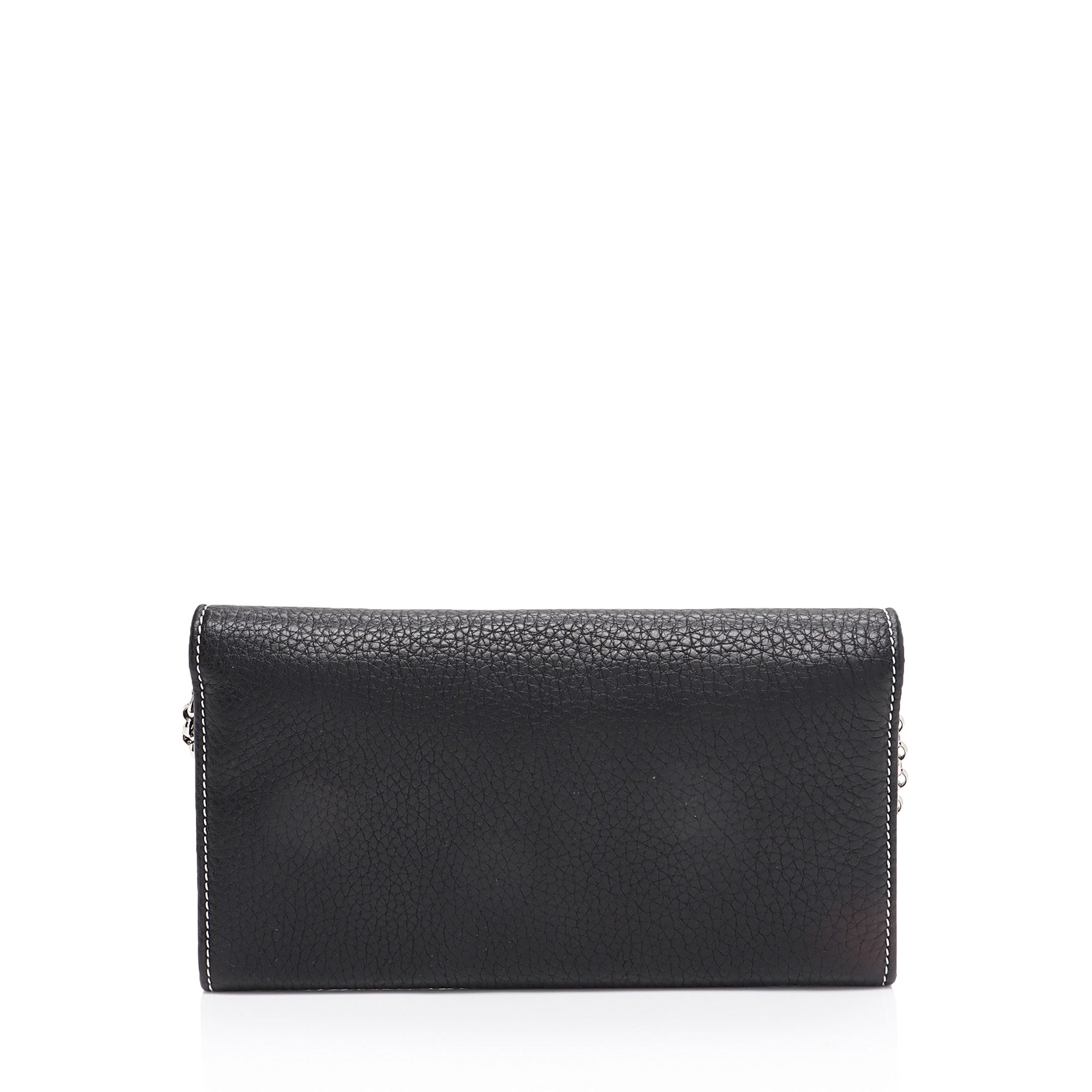 Tiffany & Co. Leather Turnlock Wallet on Chain Bag (SHF-kkN8kO)