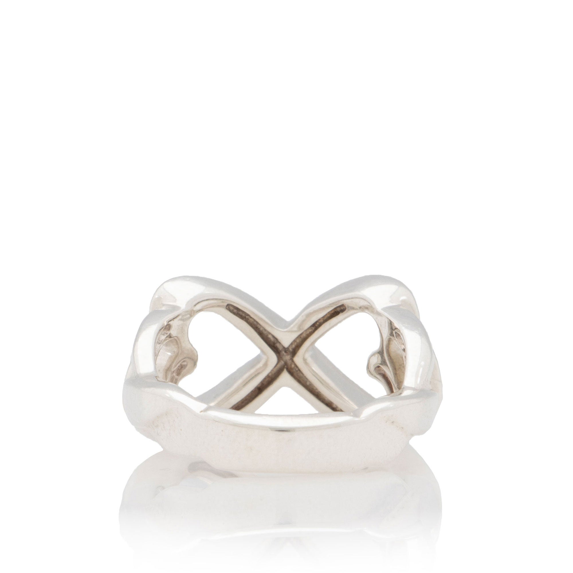 Tiffany & Co. Paloma Picasso Double Loving Heart Ring - Size 6 (SHF-e2rhPc)