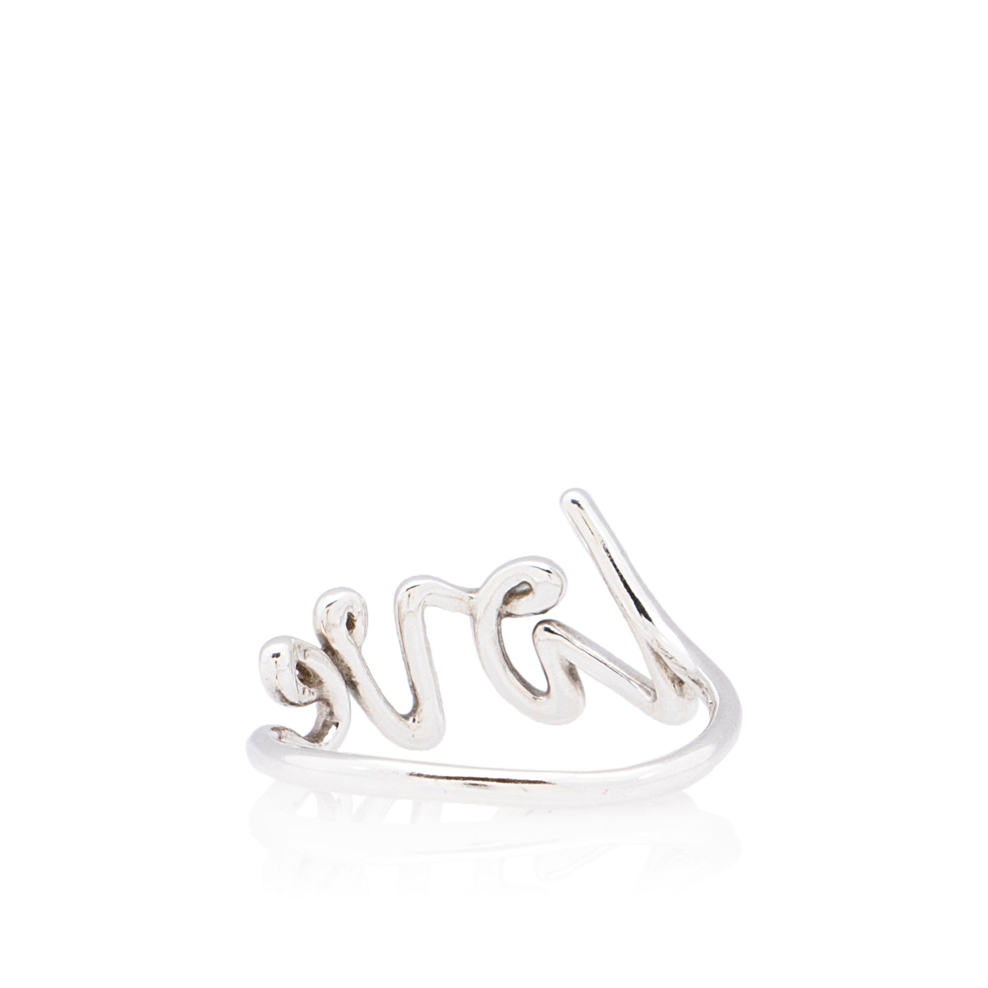 Tiffany & Co. Paloma Picasso Sterling Silver Love Ring - Size 8 1/2