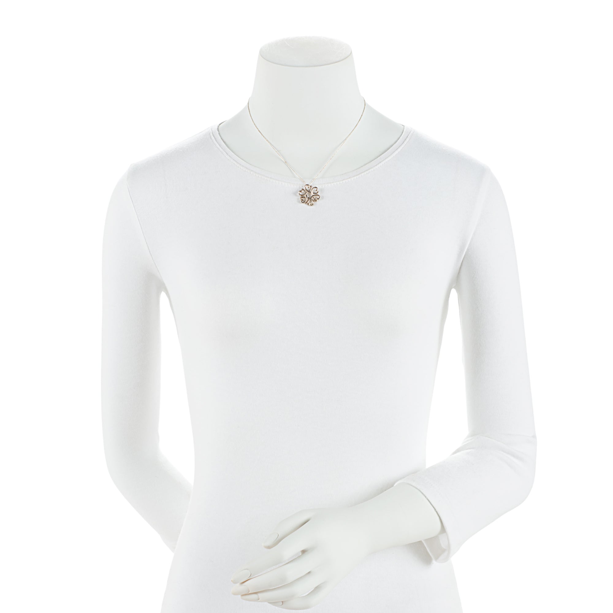 Tiffany & Co. Paloma Picasso Sterling Silver Loving Flower Necklace (SHF-SKHO9Z)