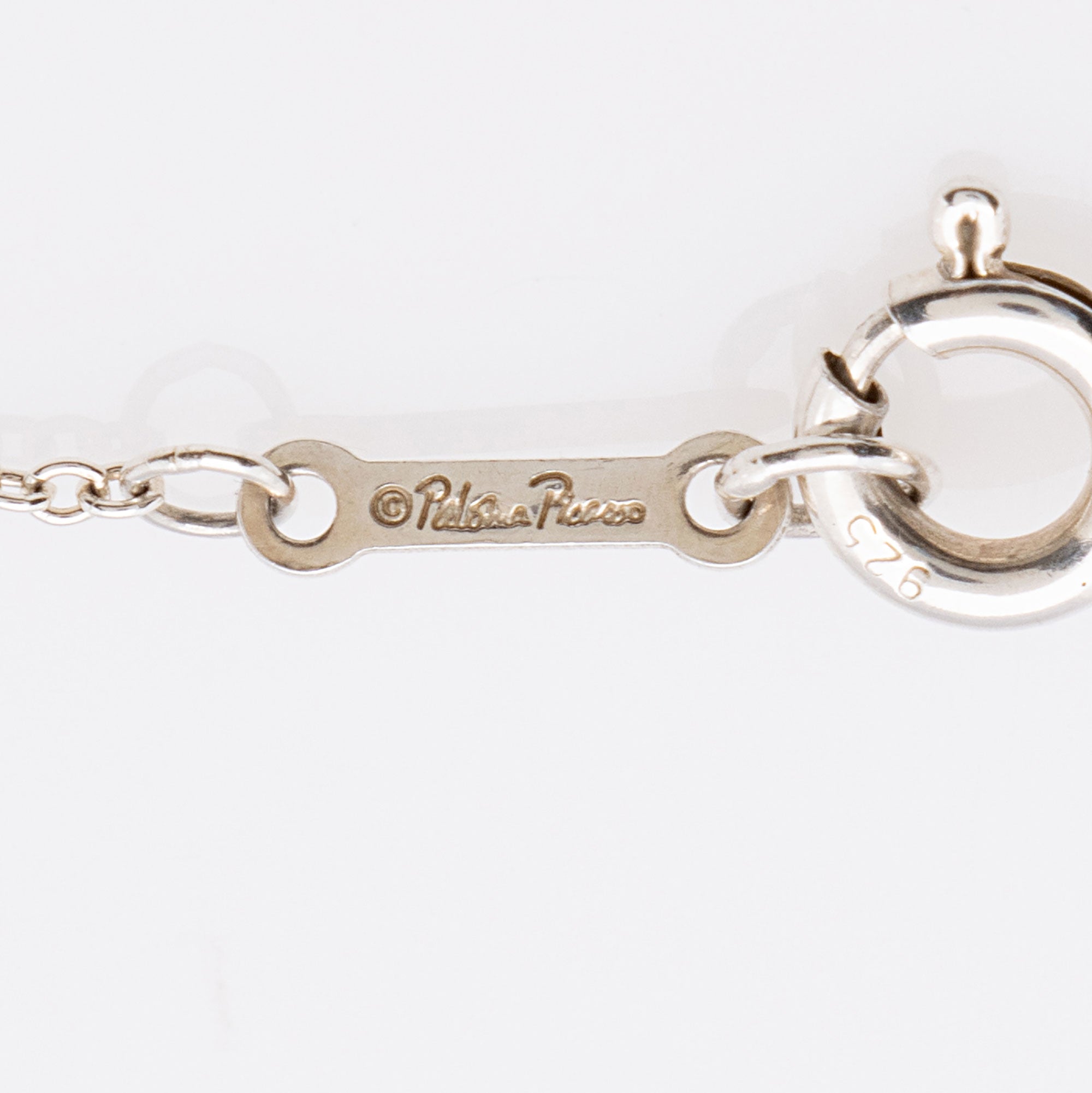 Tiffany & Co. Paloma Picasso Sterling Silver Loving Heart Necklace (SHF-wbxXT5)