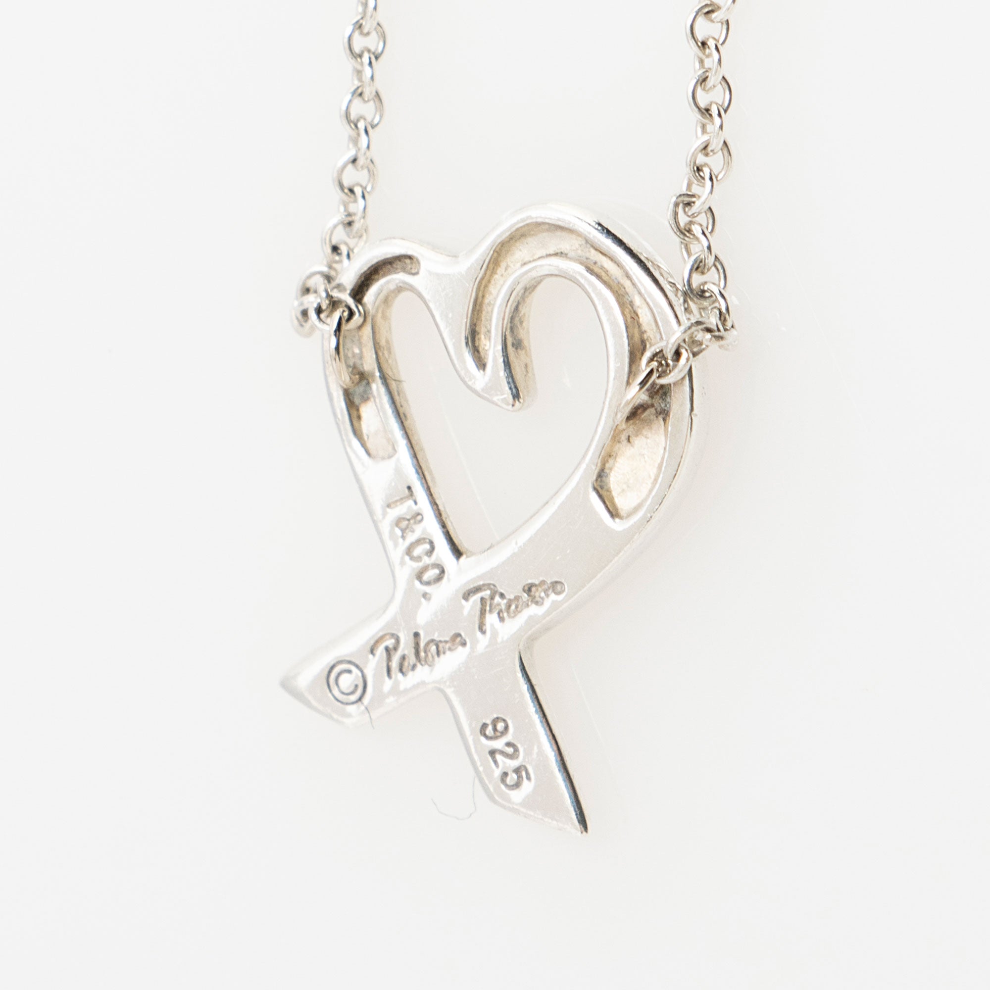 Tiffany & Co. Paloma Picasso Sterling Silver Loving Heart Necklace