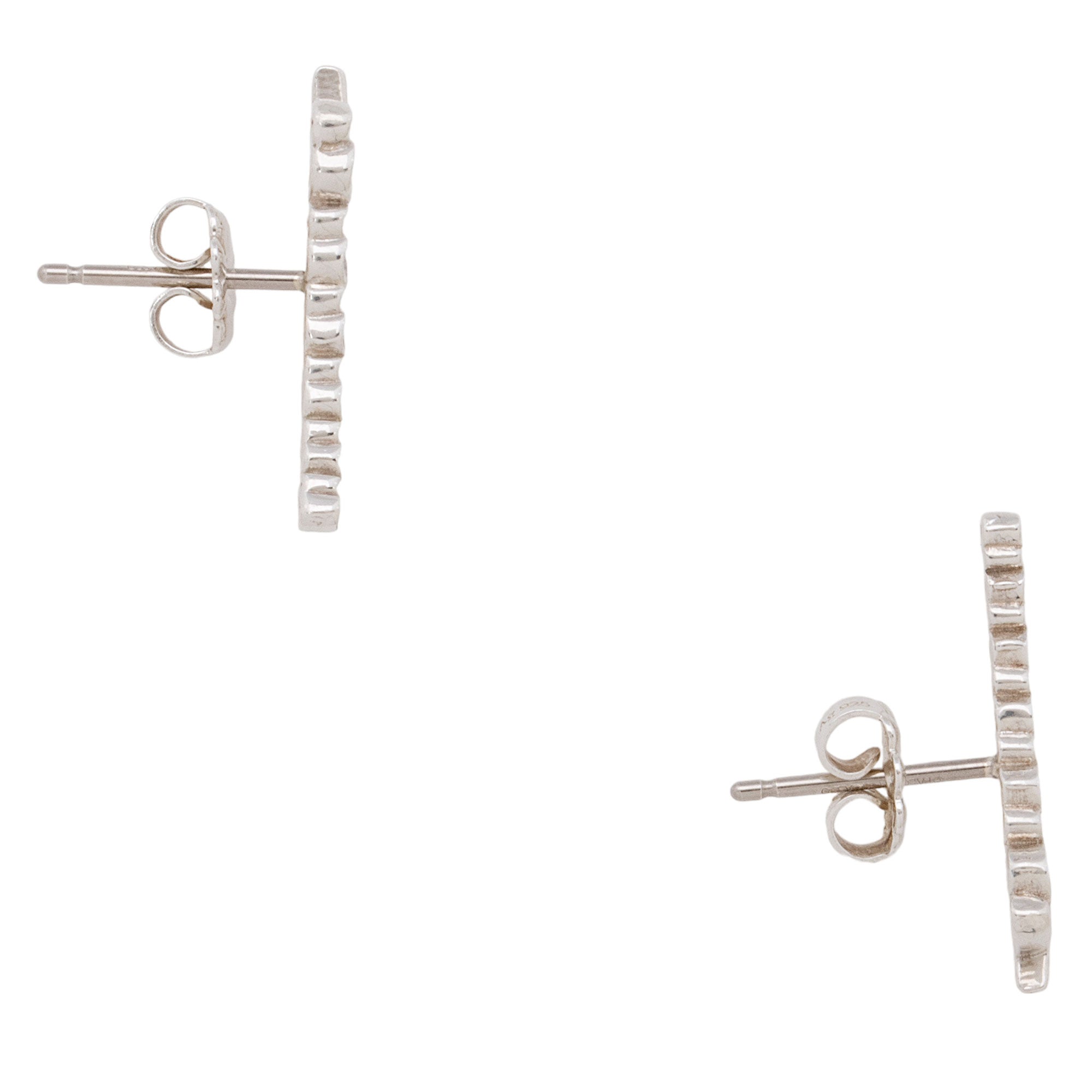 Tiffany & Co. Paloma Picasso Sterling Silver Loving Hearts Climber Earrings (SHF-KaGy1b)