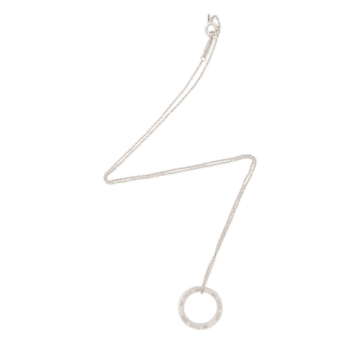 Tiffany & Co. Sterling Silver 1837 Circle Necklace