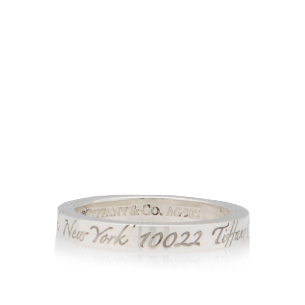 Tiffany & Co. Sterling Silver 1837 Narrow Ring - Size 5 (SHF-i0NUvU)