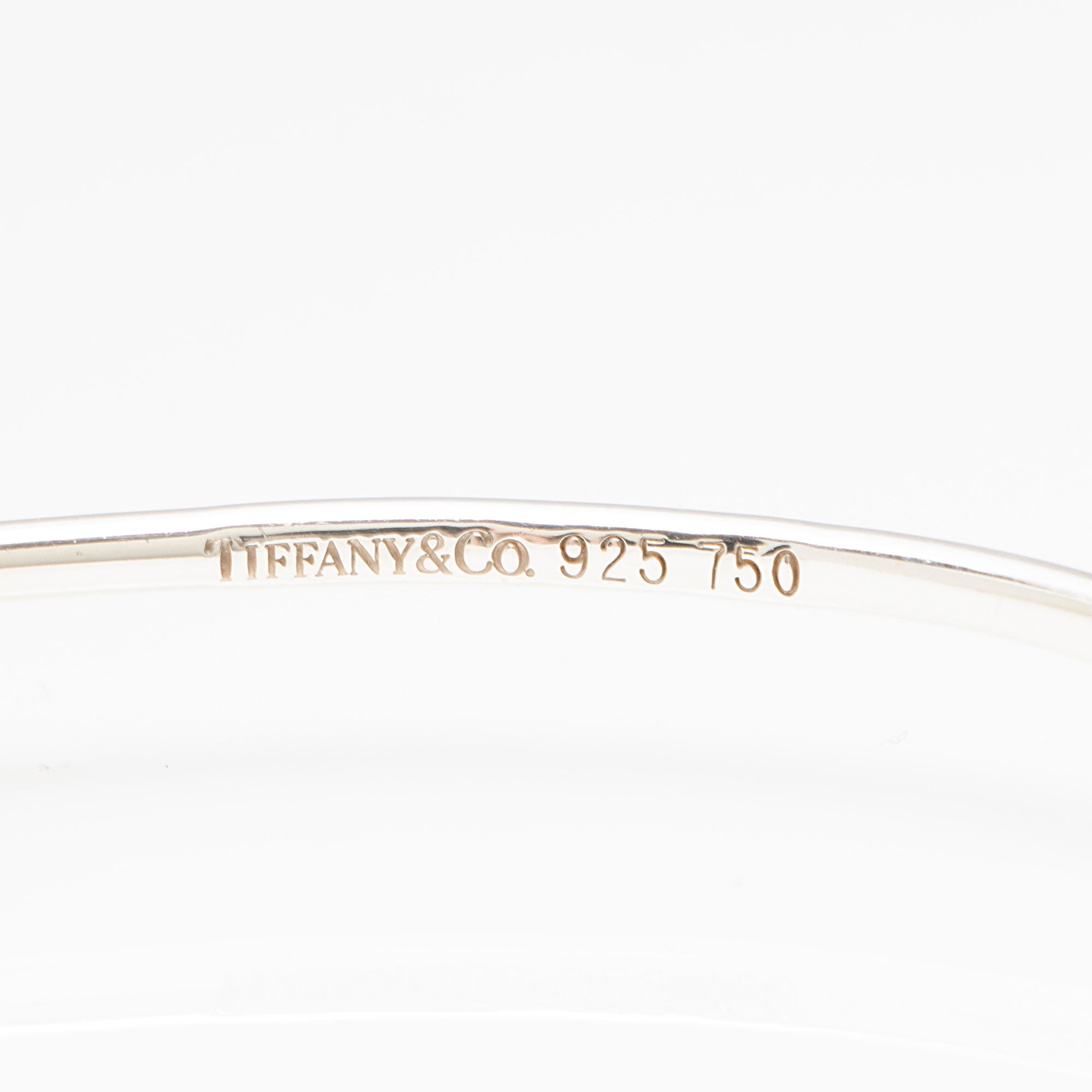 Tiffany & Co. Sterling Silver 18k Gold Love Knot Bangle