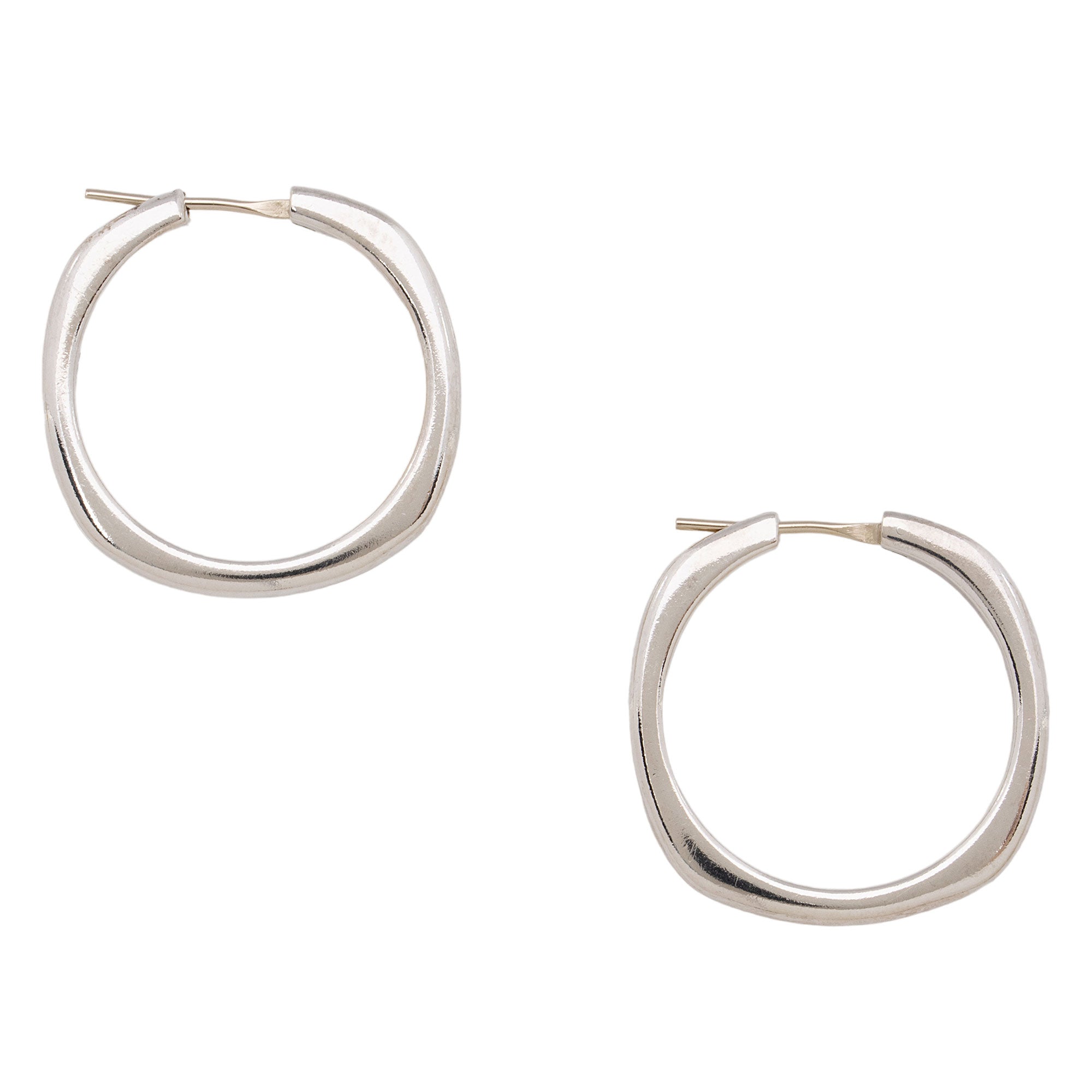 Tiffany & Co. Sterling Silver Cushion Hoop Earrings (SHF-VCB4aZ)