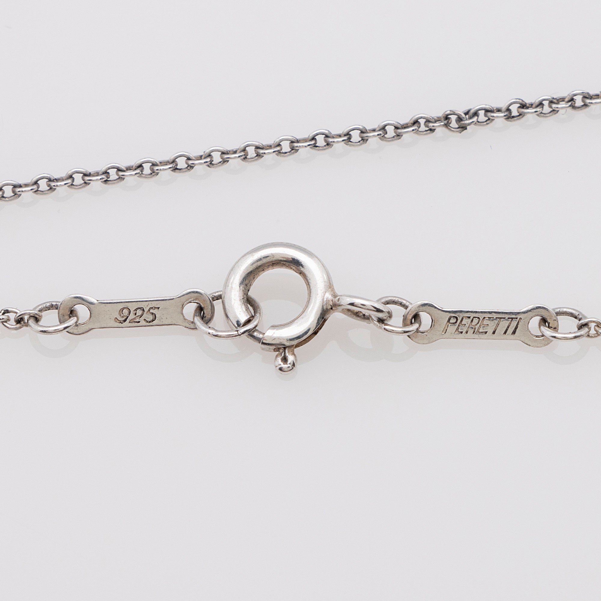 Tiffany & Co. Sterling Silver Elsa Peretti Double Teardrop Necklace (SHF-CNwdqE)