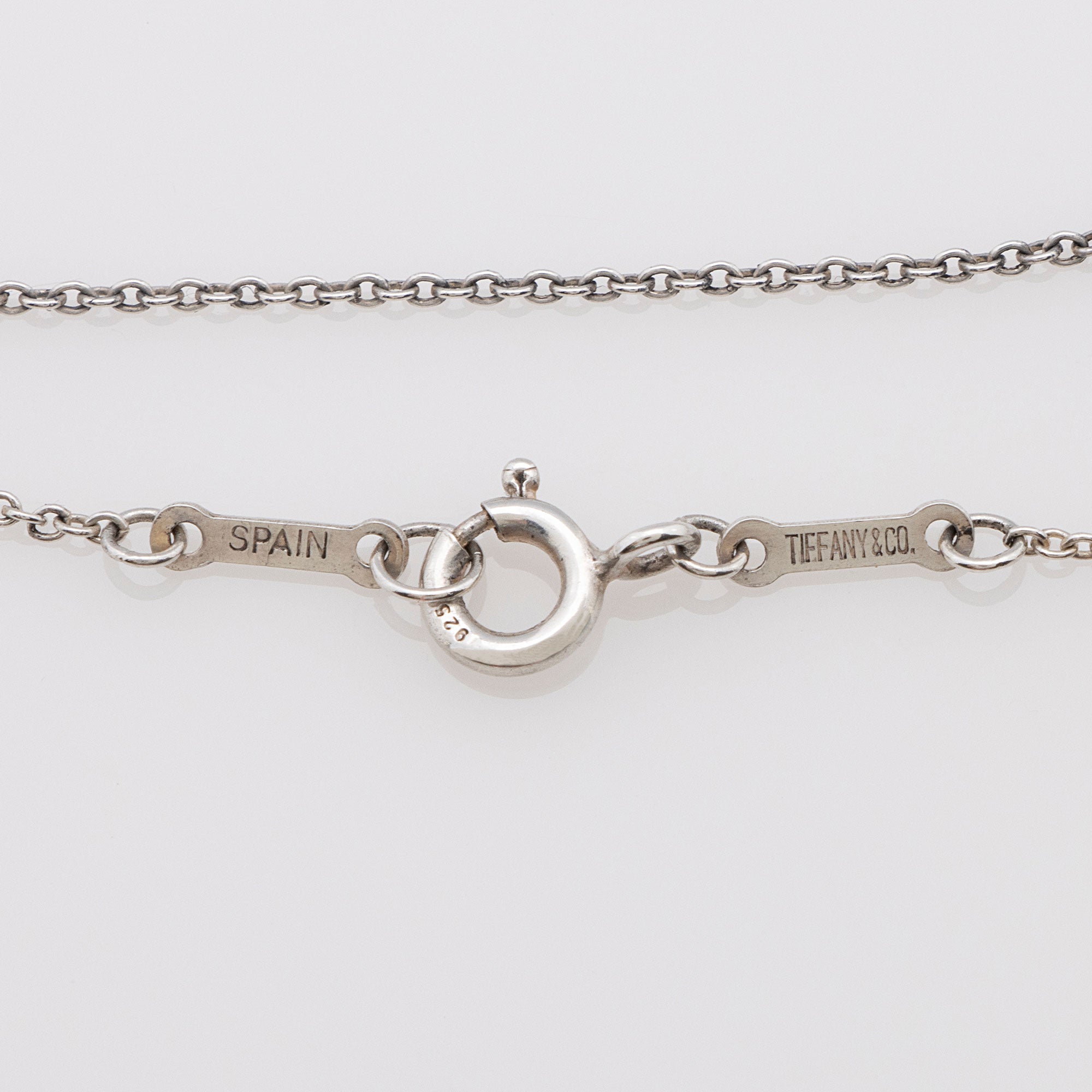 Tiffany & Co. Sterling Silver Elsa Peretti Double Teardrop Necklace (SHF-CNwdqE)