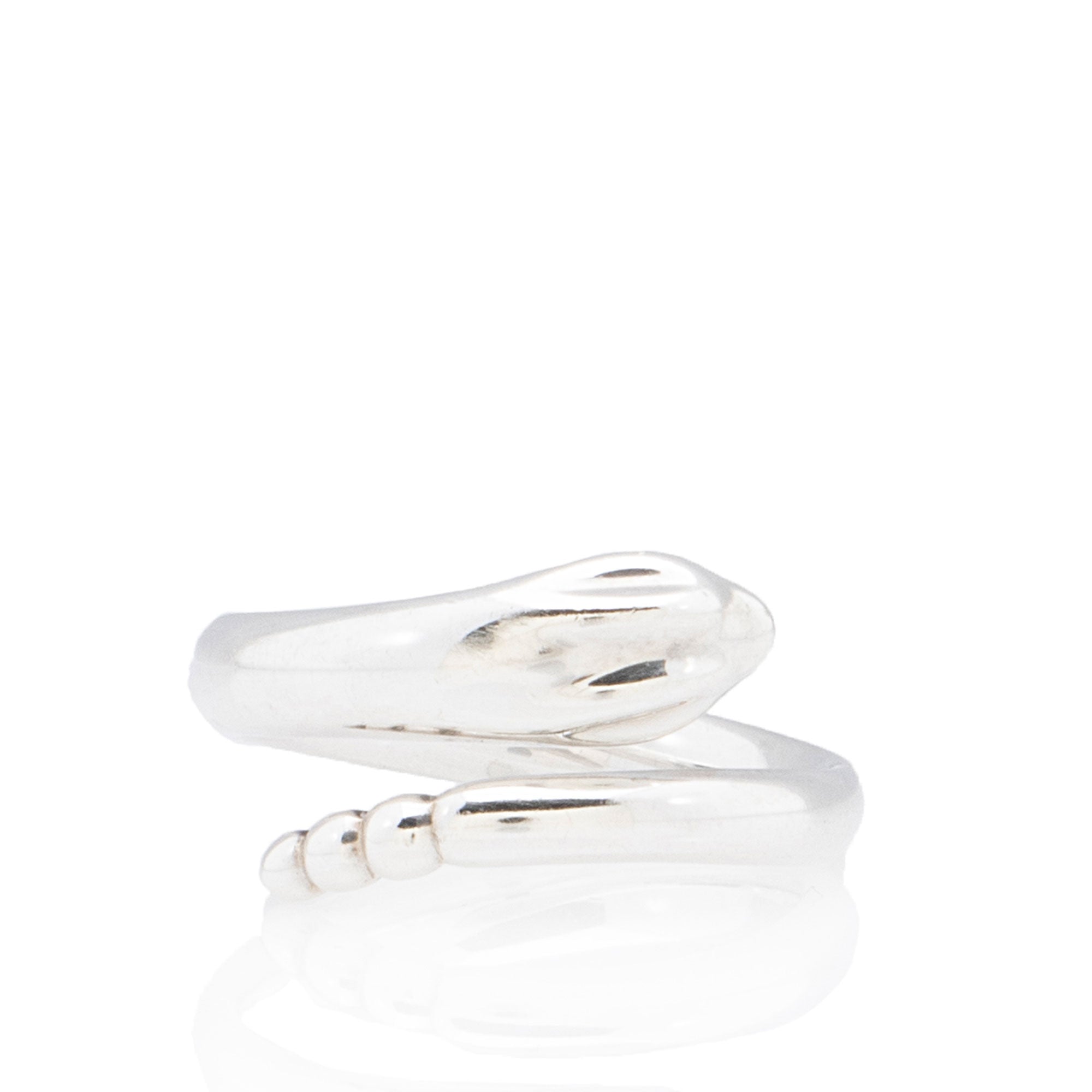 Tiffany & Co Elsa Peretti Sterling Silver Snake Ring - Size 6 1/2