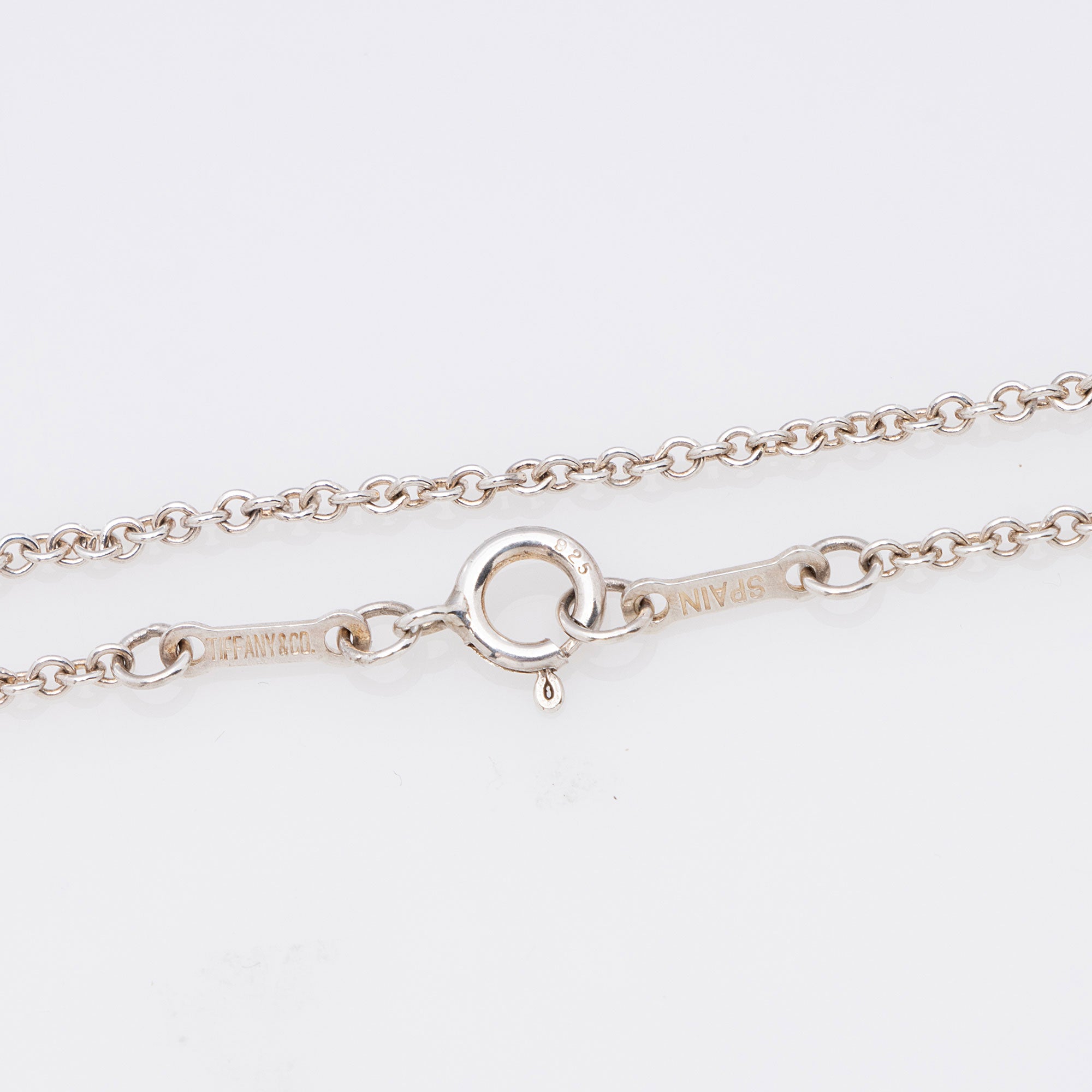 Tiffany & Co. Sterling Silver Elsa Peretti Triple Open Heart Necklace